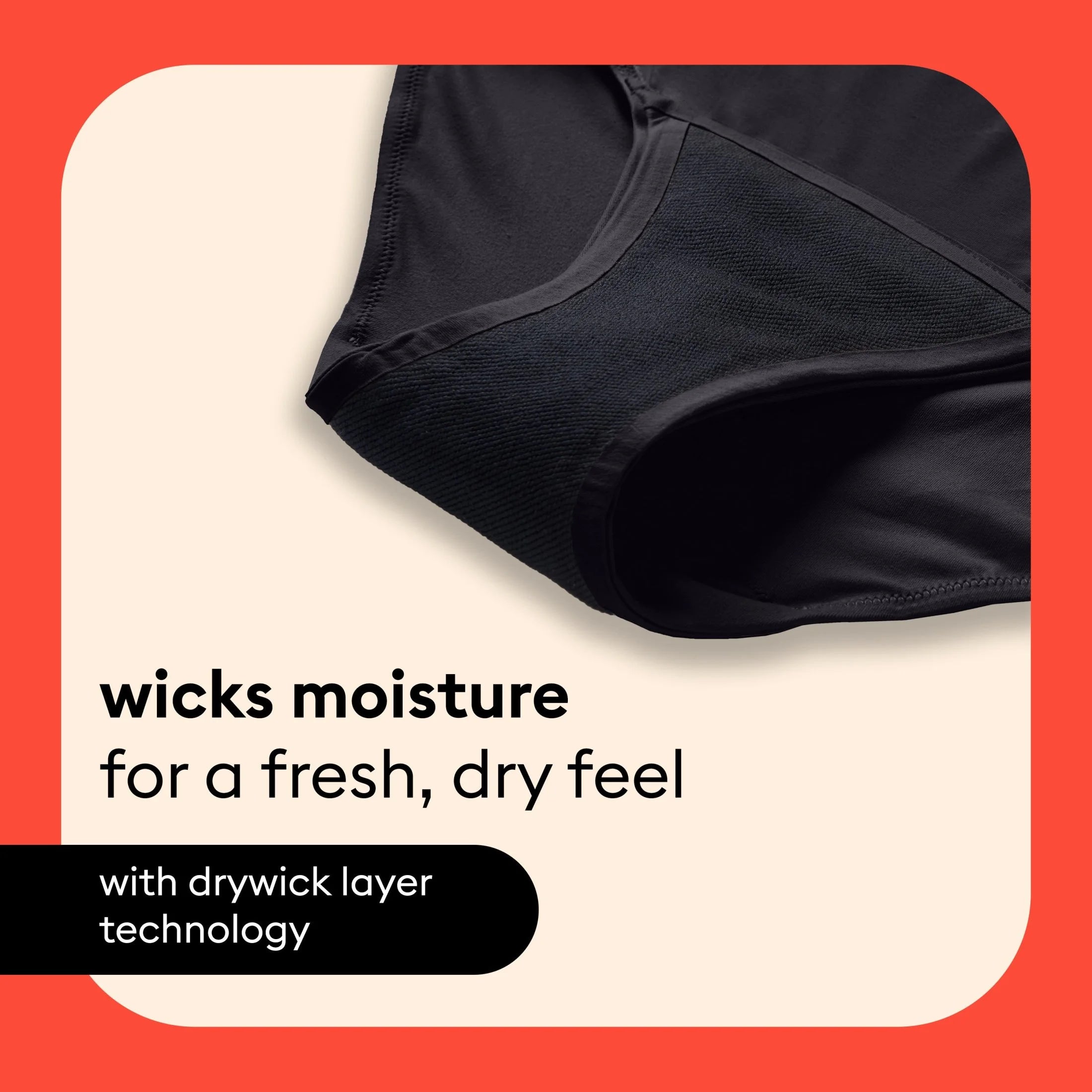 (2 Pack)  for All Leaks Women’S Hi-Waist Incontinence Underwear, Size Medium, Black