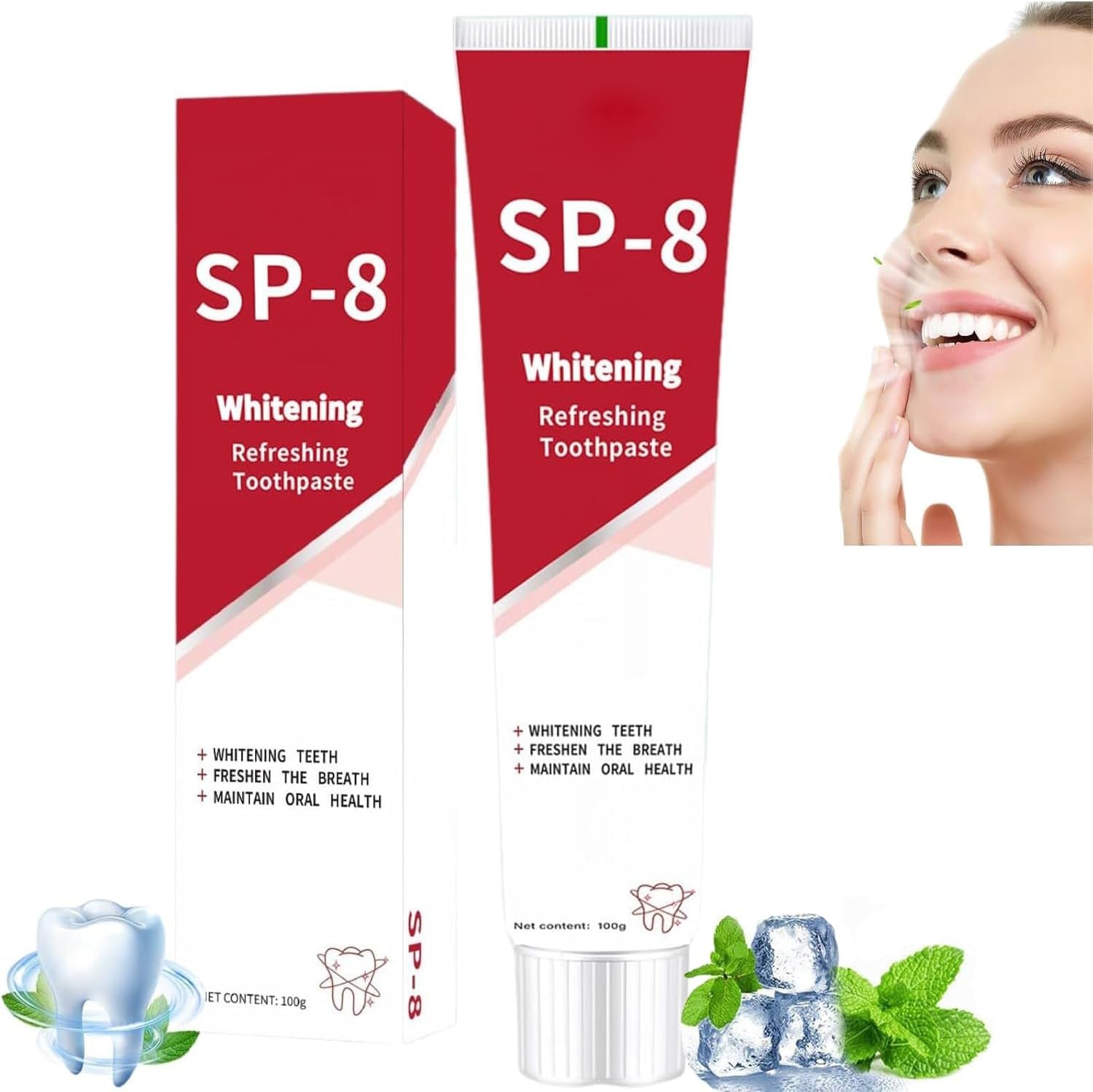 SP-8 Probiotic Toothpaste,Super Probioticsp-8 Toothpaste,Sp8 Ultra Whitening Toothpastes,Sp 8 Toothpastes Fresh Breath,Deep Cleaning Care (1)