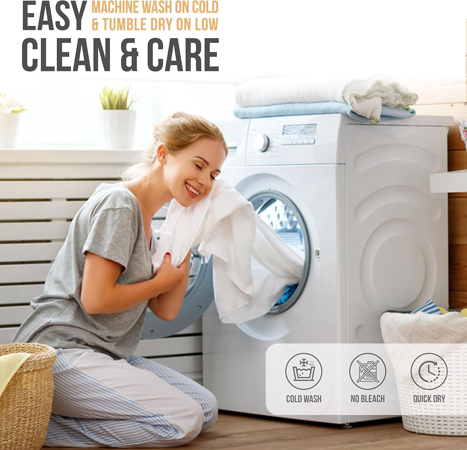 King Size Sheets Set Cooling - Luxury Hotel Sheets - Soft Bed Sheet with Elastic Corner Straps - Deep Pockets Microfiber Bedsheet - Bedding Sheet & Pillowcases - 4 Piece (King, White)