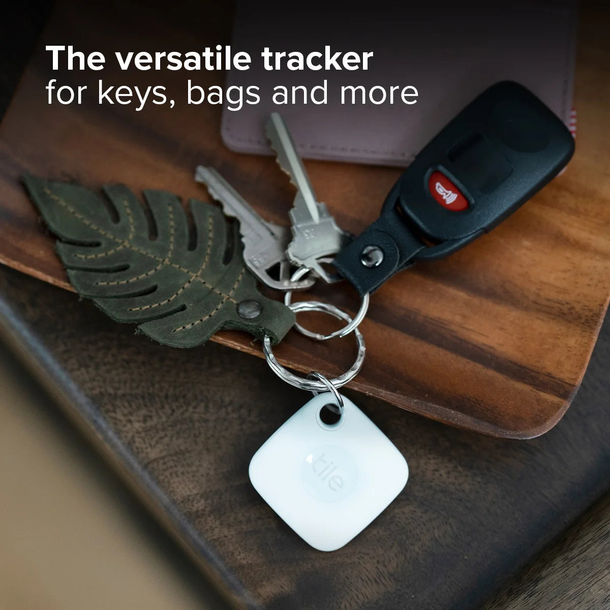 Mate (2022) 1-Pack, White. Bluetooth Tracker, Keys Finder and Item Locator; up to 250 Ft. Range.