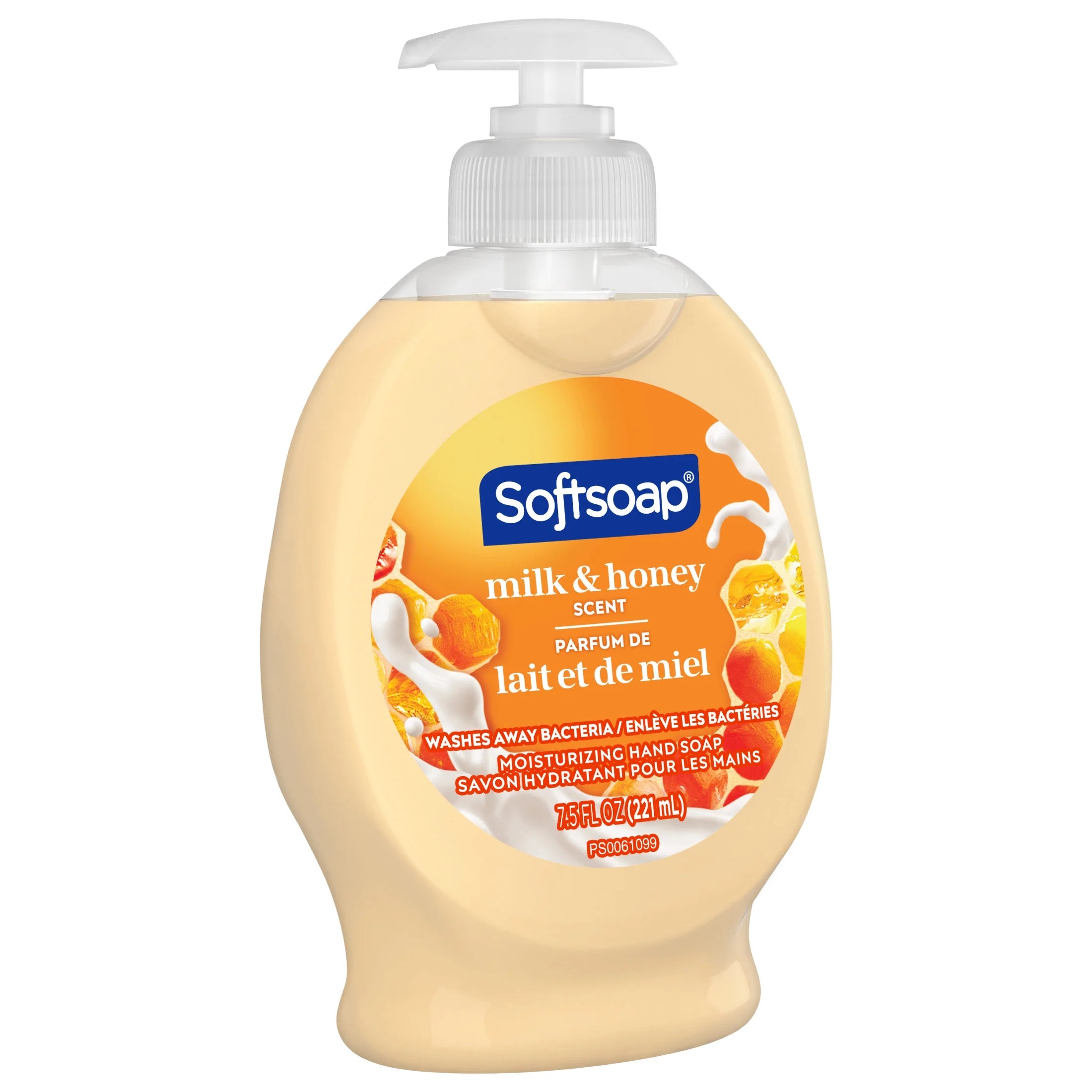 Liquid Hand Soap, Kitchen and Bathroom Hand Soap, Milk and Honey, 7.5 Fluid Ounce