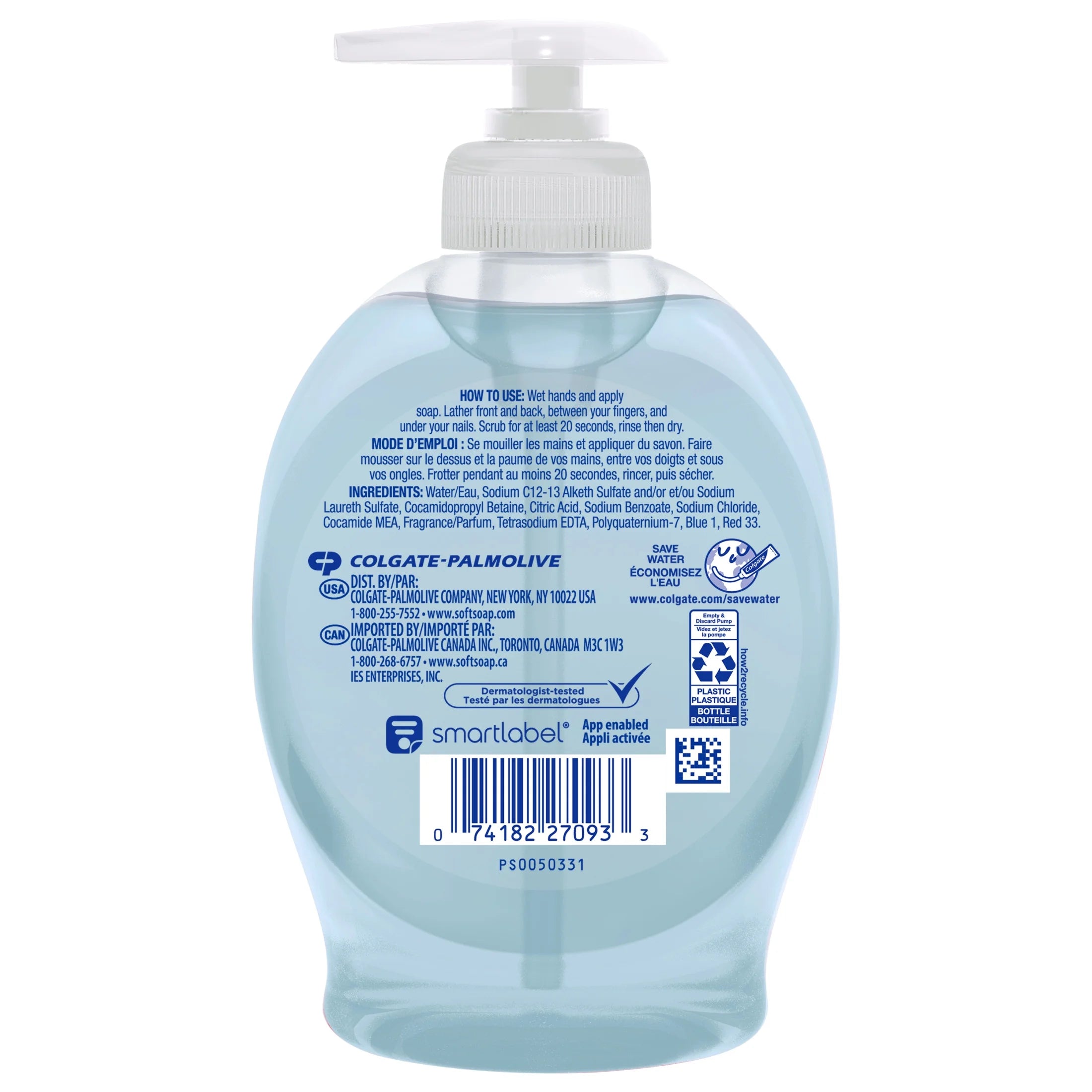 Liquid Hand Soap, Kitchen and Bathroom Hand Soap, Fresh Breeze, 7.5 Fluid Ounce