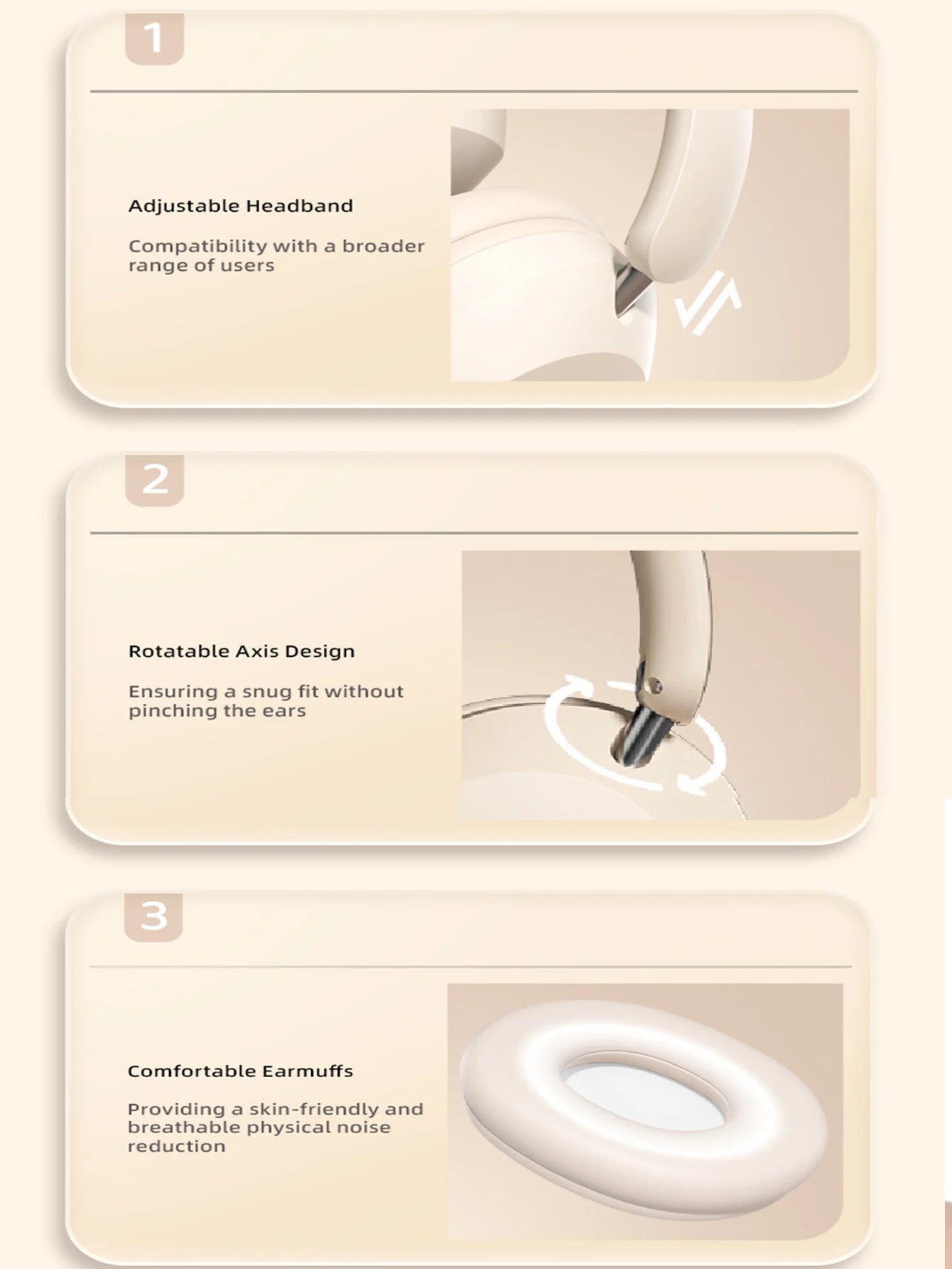 Over-Ear Bluetooth Headphones, High-Quality Wireless Calls, Long-Life Sports, Gaming and Music Listening Bluetooth Headphones