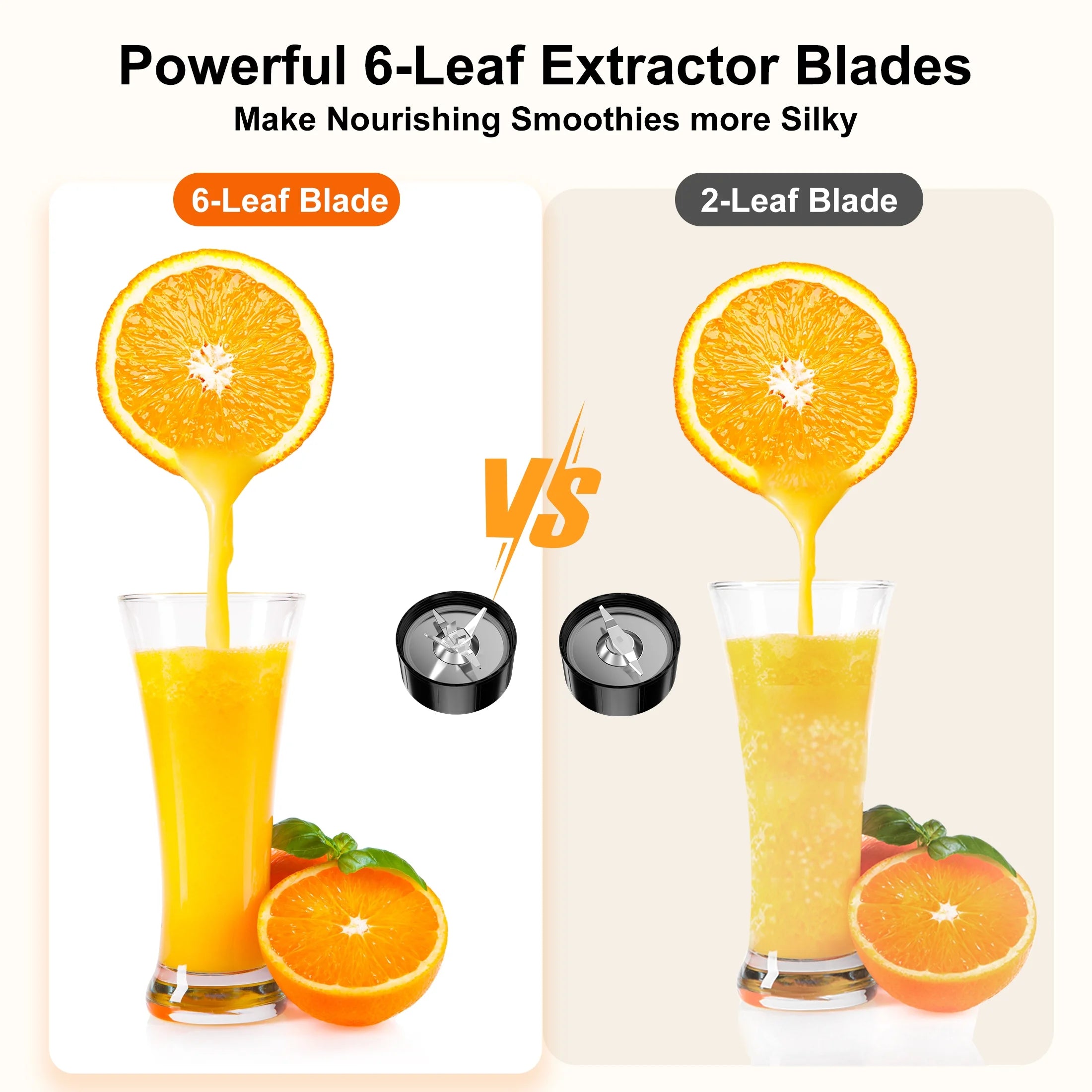 Smoothie Blender for Shakes and Smoothies, Blenders for Kitchen, Protein Drinks, Personal Blender with 2 * 22Oz Smoothie Cups with Lids