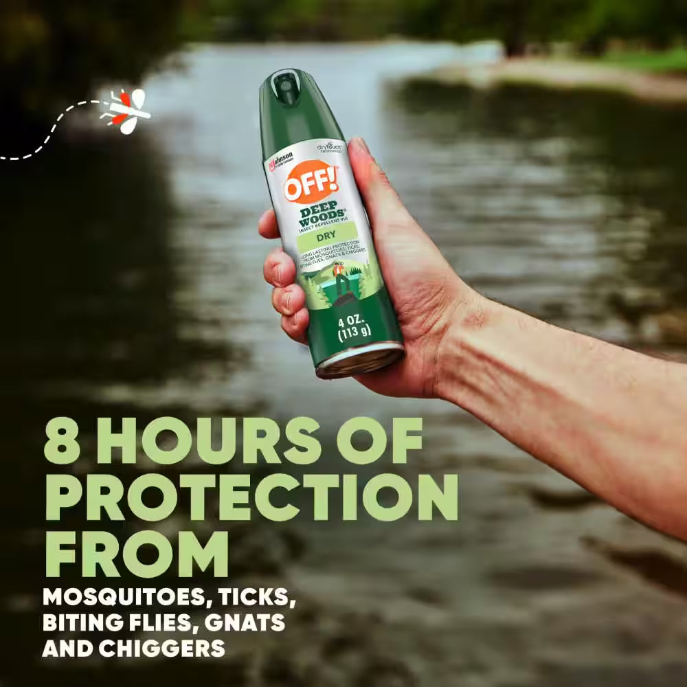 Deep Woods Insect Repellent VIII, Non-Greasy DEET Mosquito Repellent Dry, 4 Oz.