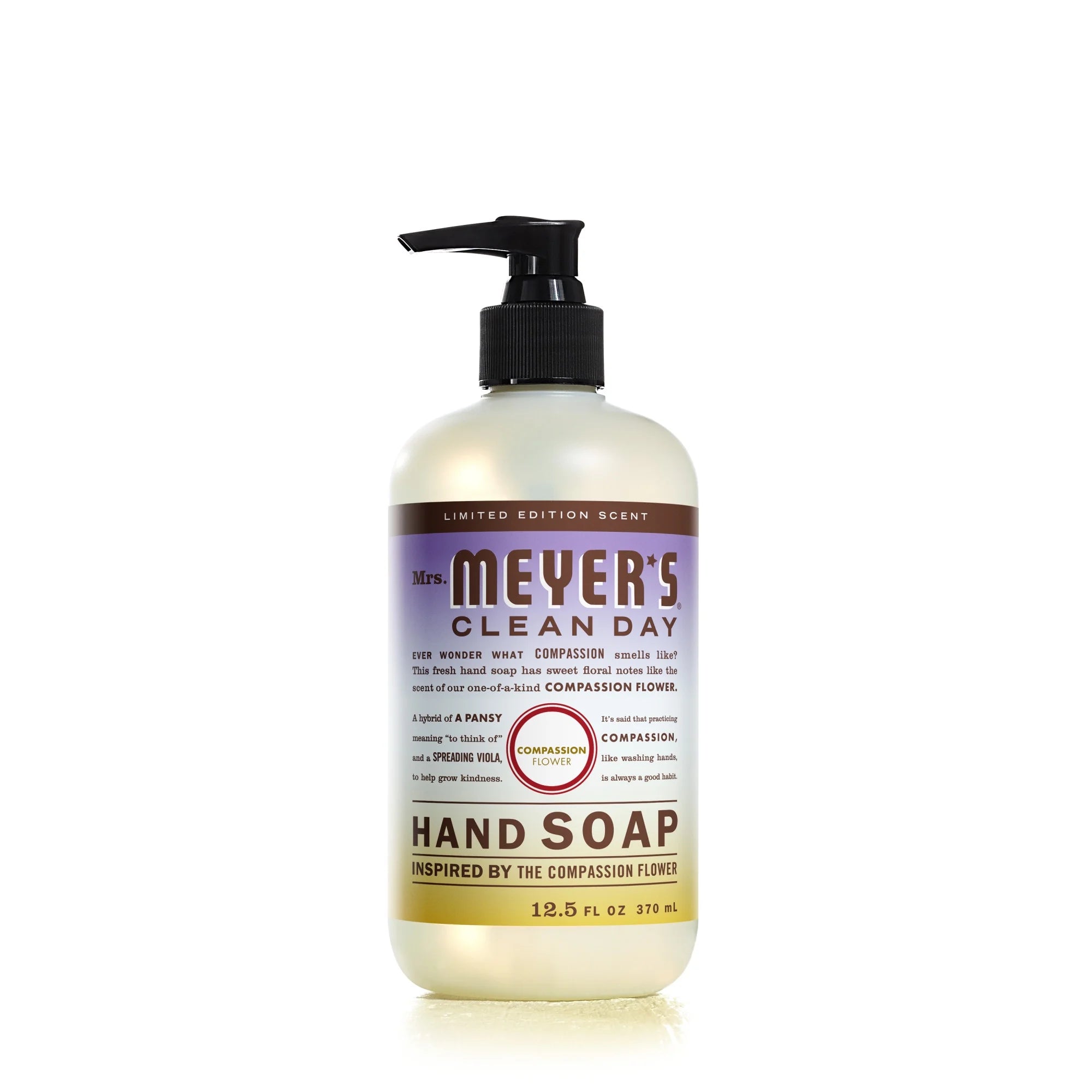 Clean Day Liquid Hand Soap, Compassion Flower Scent, 12.5 Ounce Bottle
