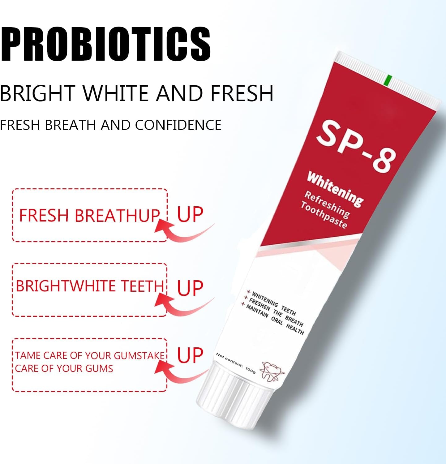 SP-8 Probiotic Toothpaste,Super Probioticsp-8 Toothpaste,Sp8 Ultra Whitening Toothpastes,Sp 8 Toothpastes Fresh Breath,Deep Cleaning Care (1)