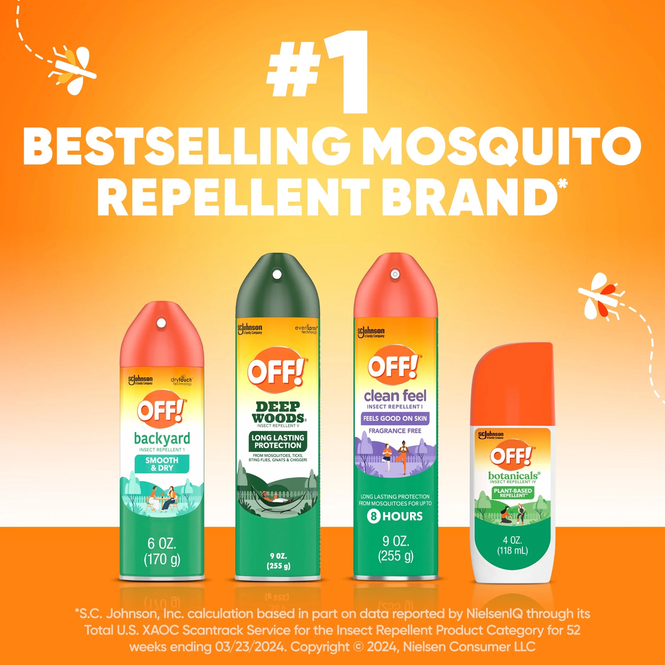 Deep Woods Insect Repellent V, Backyard, Biting Insect Spray for Outdoor Use, 9 Oz, 2 Count