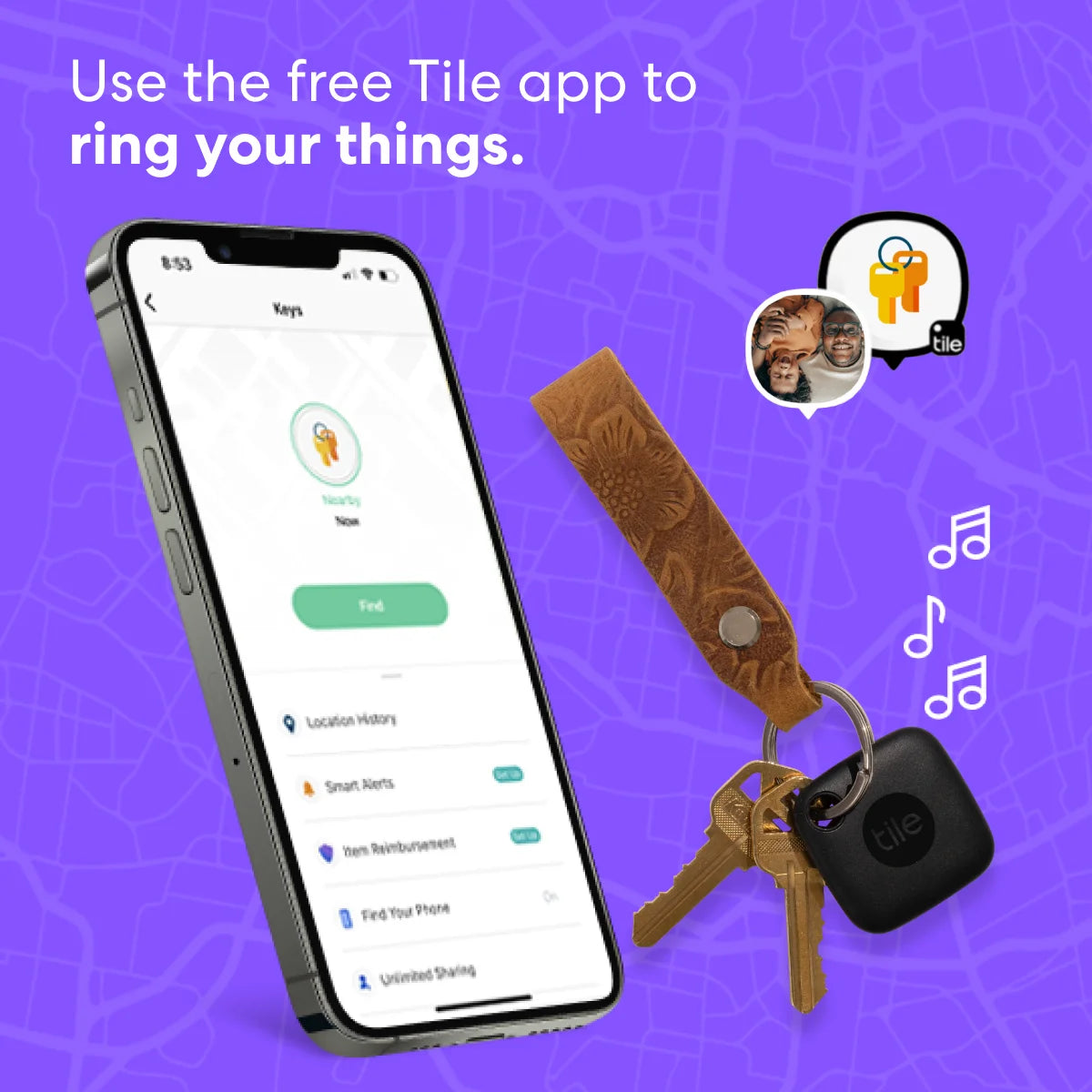 Mate (2022) - 1 Pack - Black - Bluetooth Tracker, Keys Finder and Item Locator