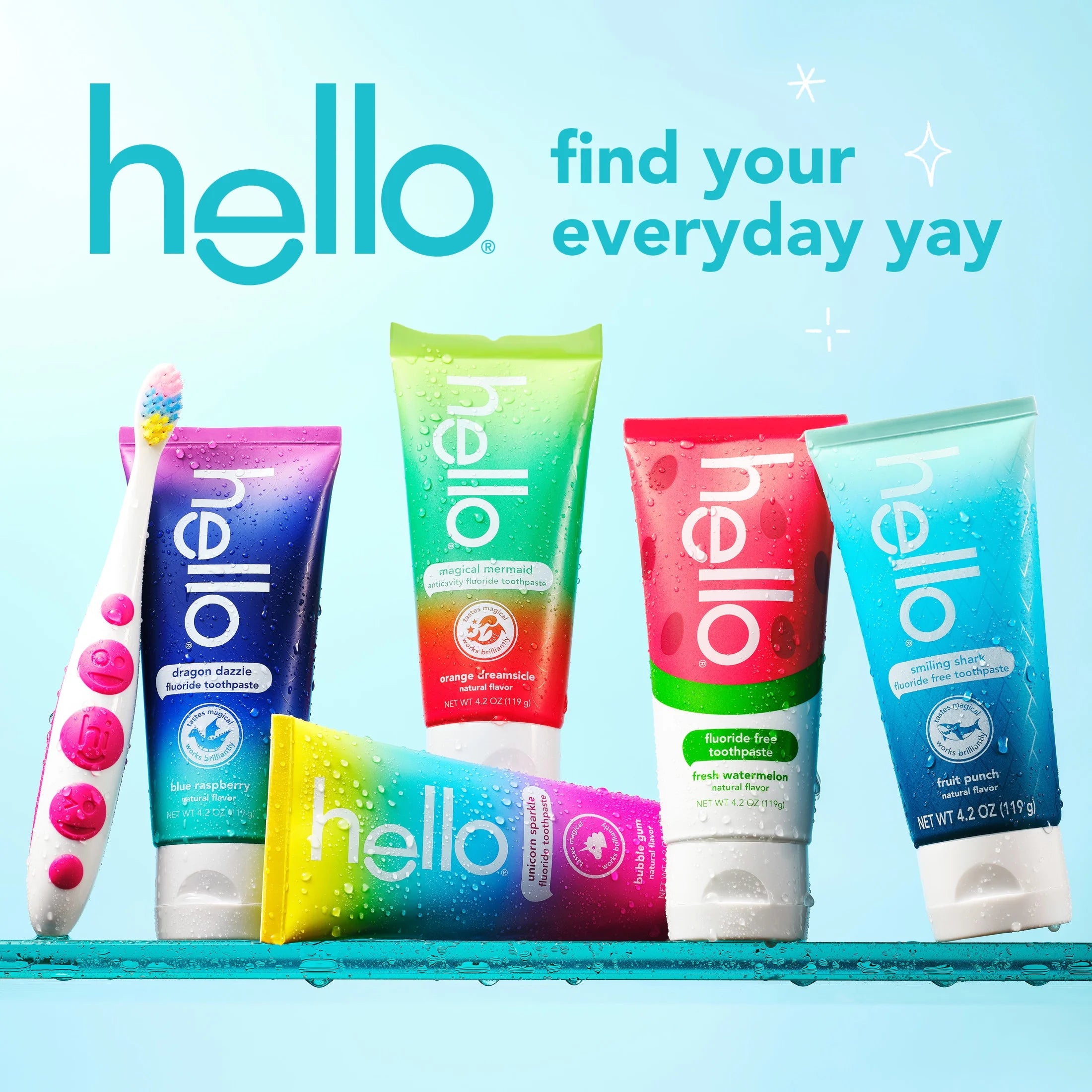 Unicorn Sparkle Kids Toothpaste with Fluoride, Bubble Gum Toothpaste, 4.2 Oz Tube