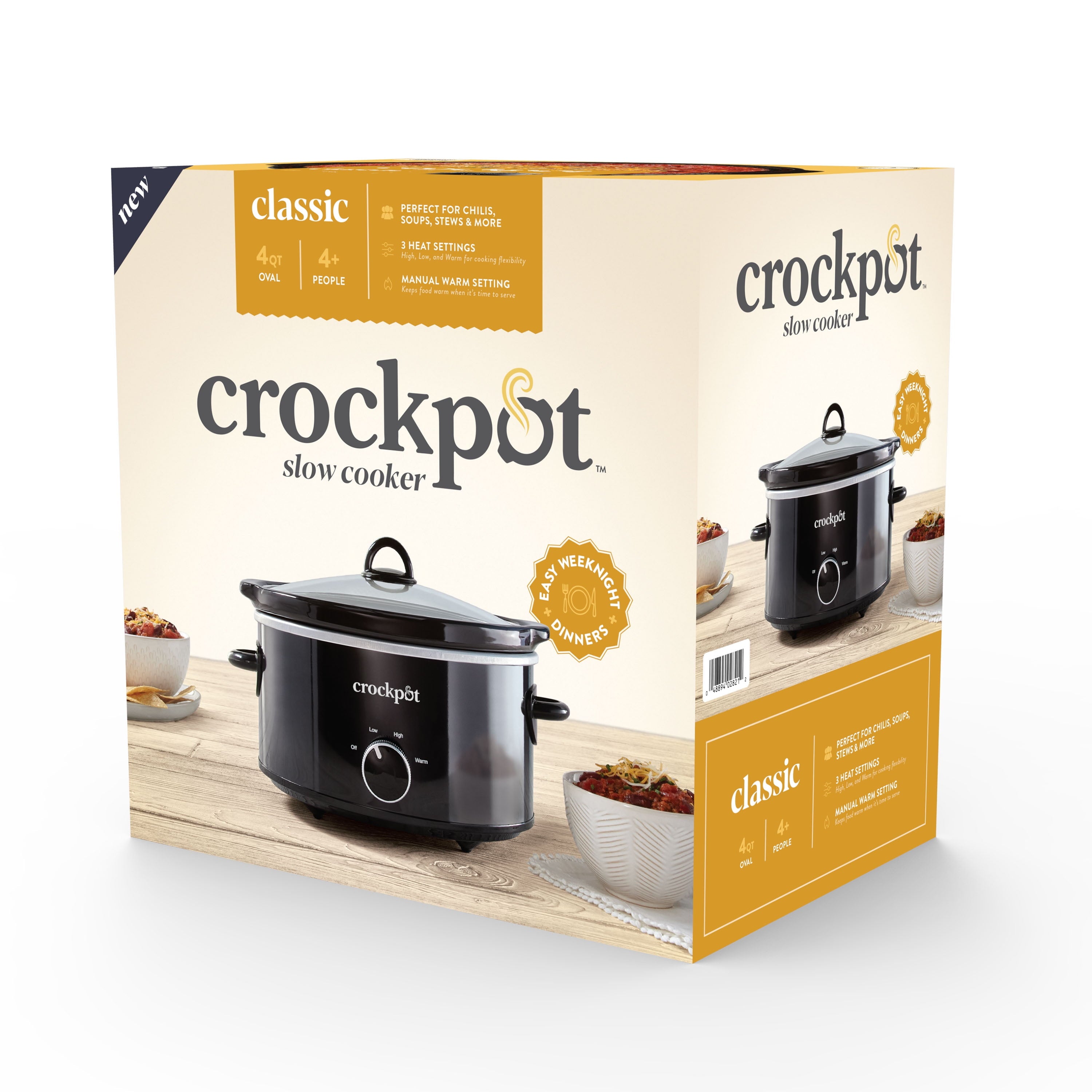 ® 4-Quart Classic Slow Cooker, Black