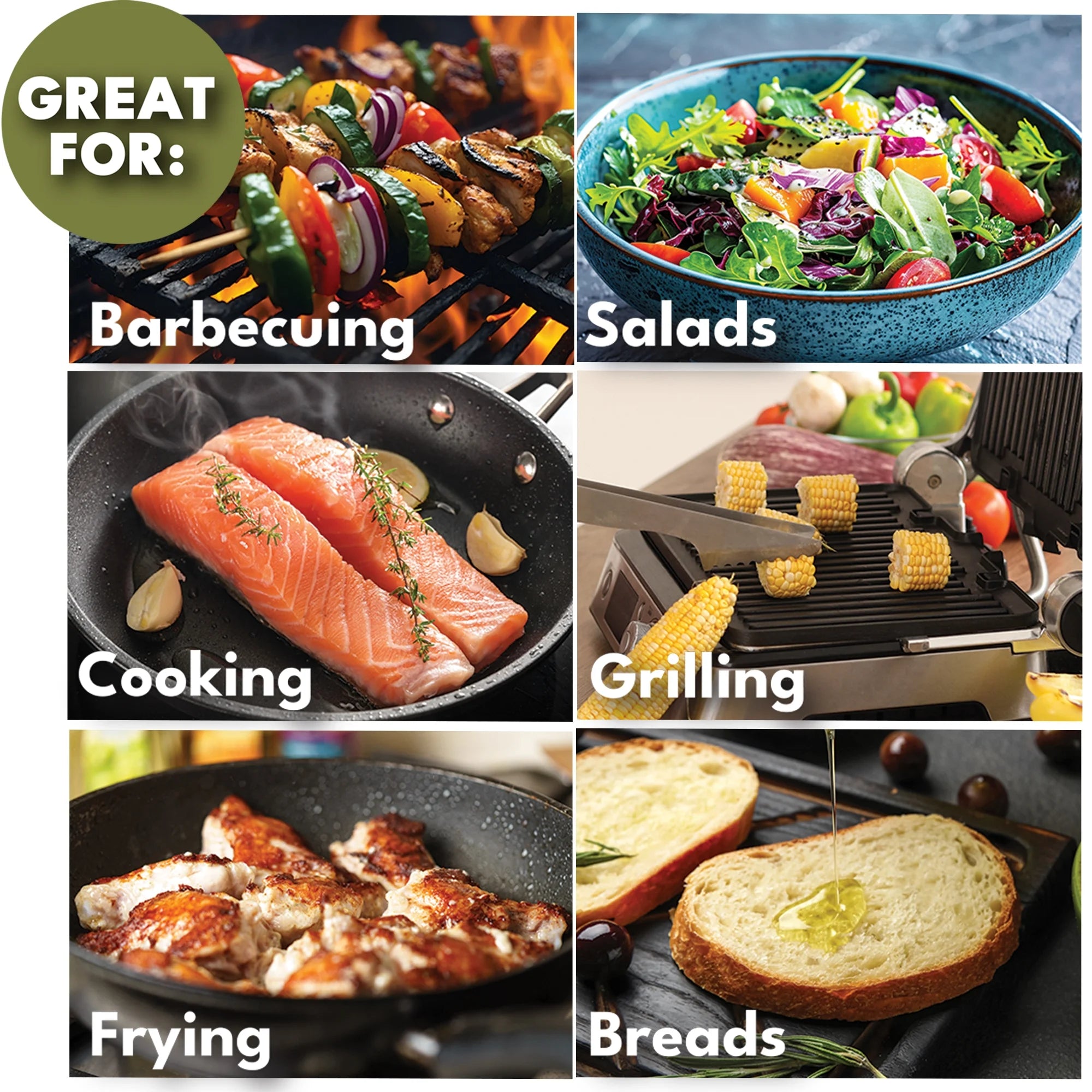 2-In-1 Oil Spray & Pour Dispenser, Leakproof and Refillable Glass Bottle for Cooking