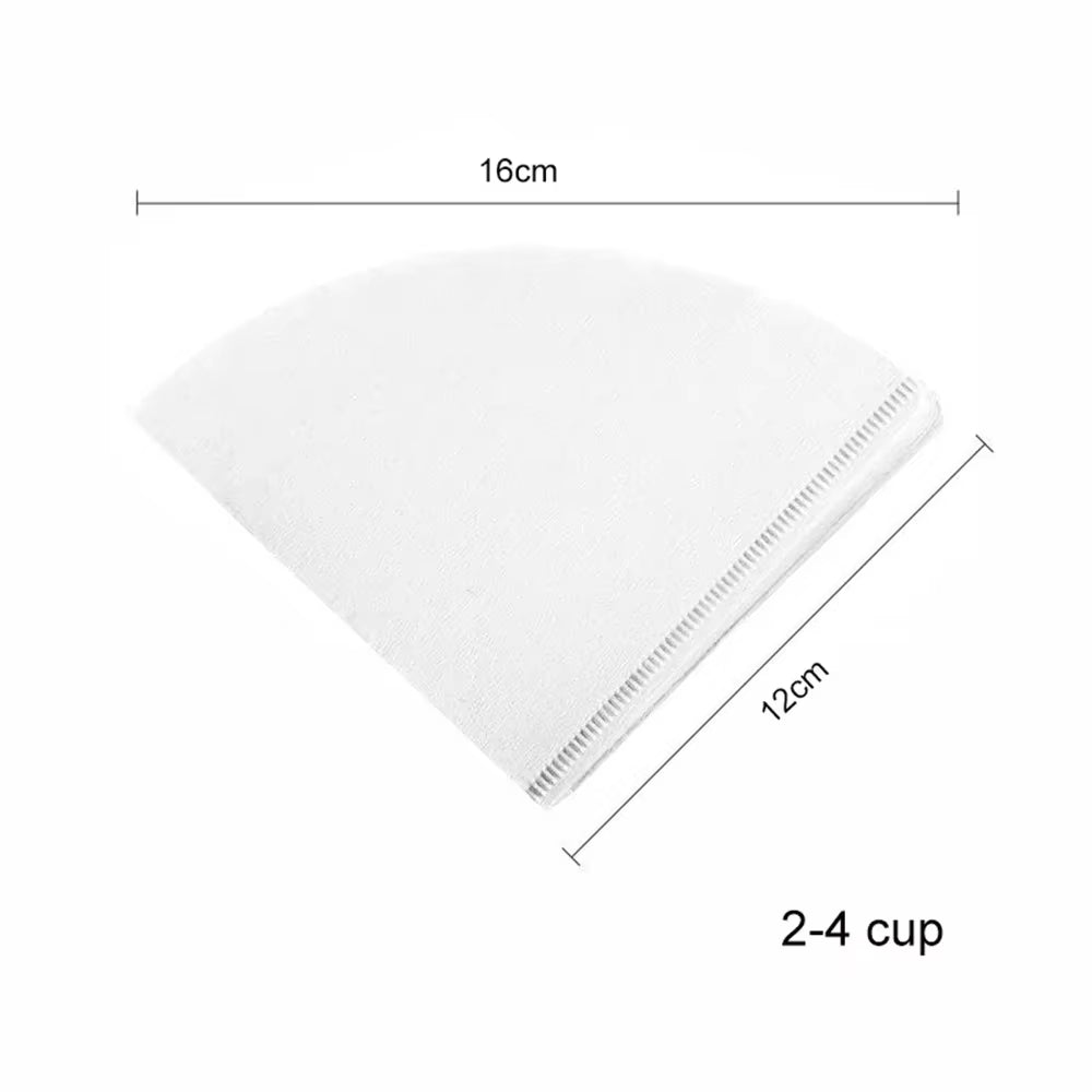 40/100 PCS V-Shaped Coffee Filter Paper Coffee Cup Filter Paper 1-4 Pieces of Hand Brewed Coffee Pot Filter Paper Coffee Pot