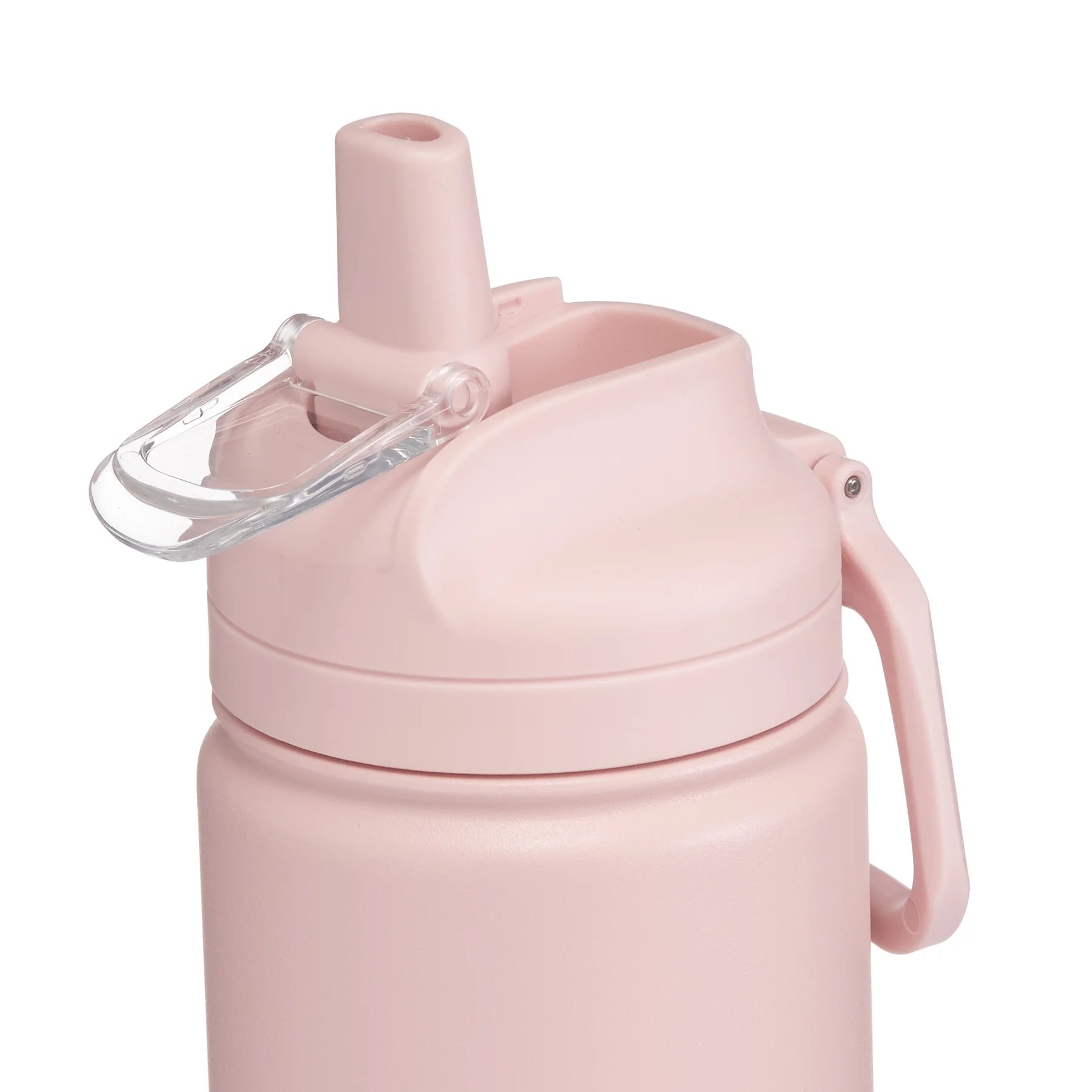 24 Fl Oz Pearl Blush Solid Print Insulated Stainless Steel Water Bottle with Flip-Top Lid