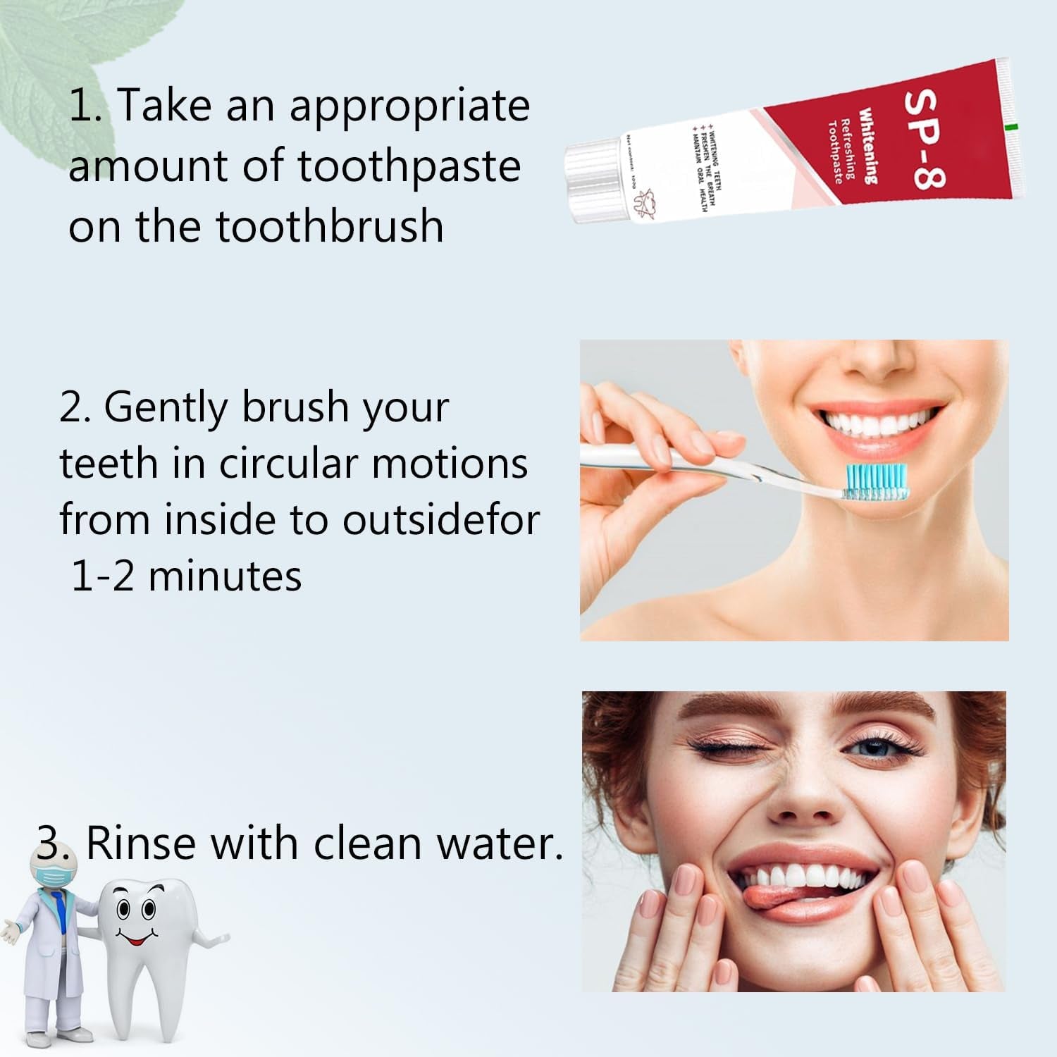 SP-8 Probiotic Toothpaste,Super Probioticsp-8 Toothpaste,Sp8 Ultra Whitening Toothpastes,Sp 8 Toothpastes Fresh Breath,Deep Cleaning Care (1)