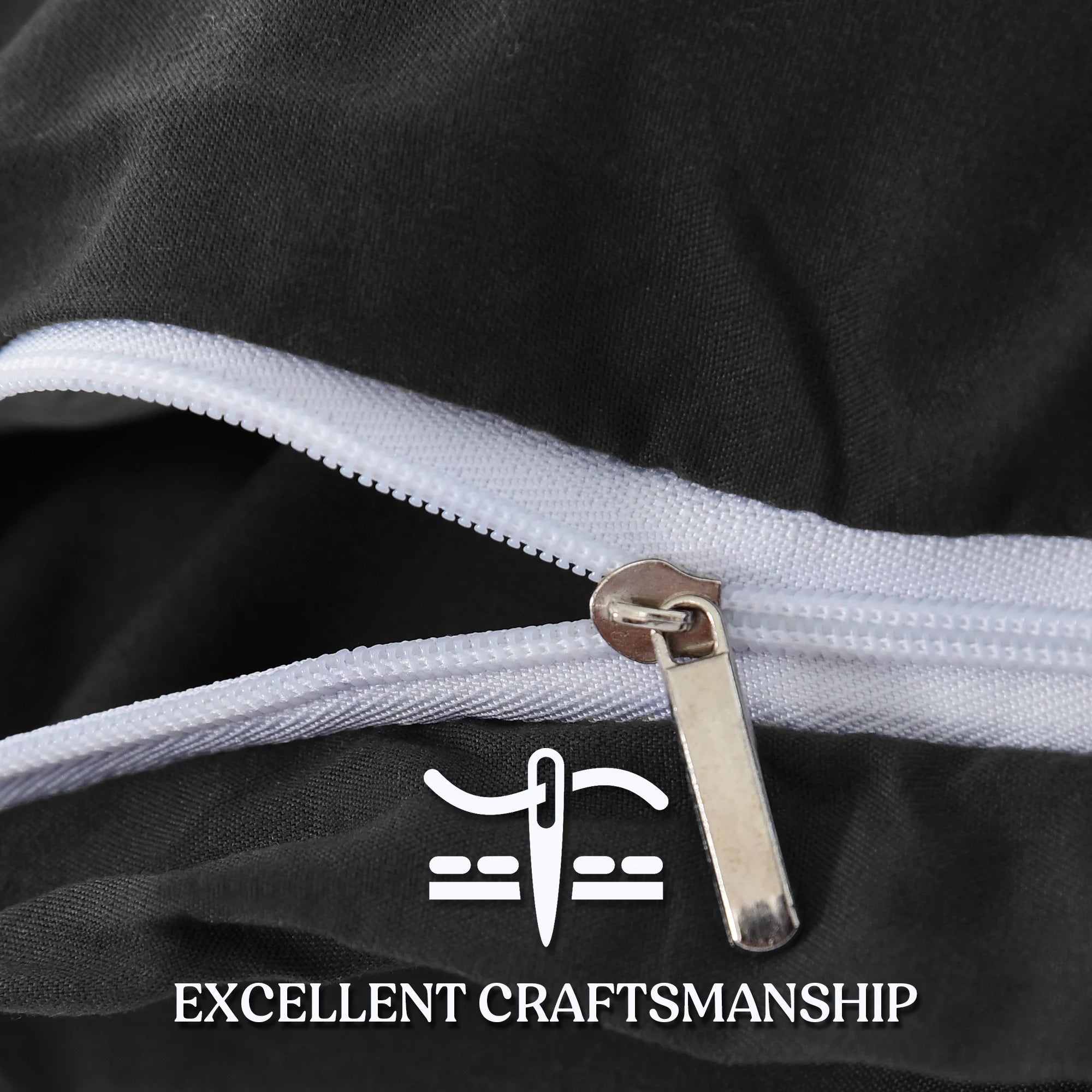 King Duvet Cover Set 3 Piece - Soft Brushed Microfiber Comforter Cover with 2 Pillow Shams - Zipper Closure Duvet Cover (King, Dark Grey)