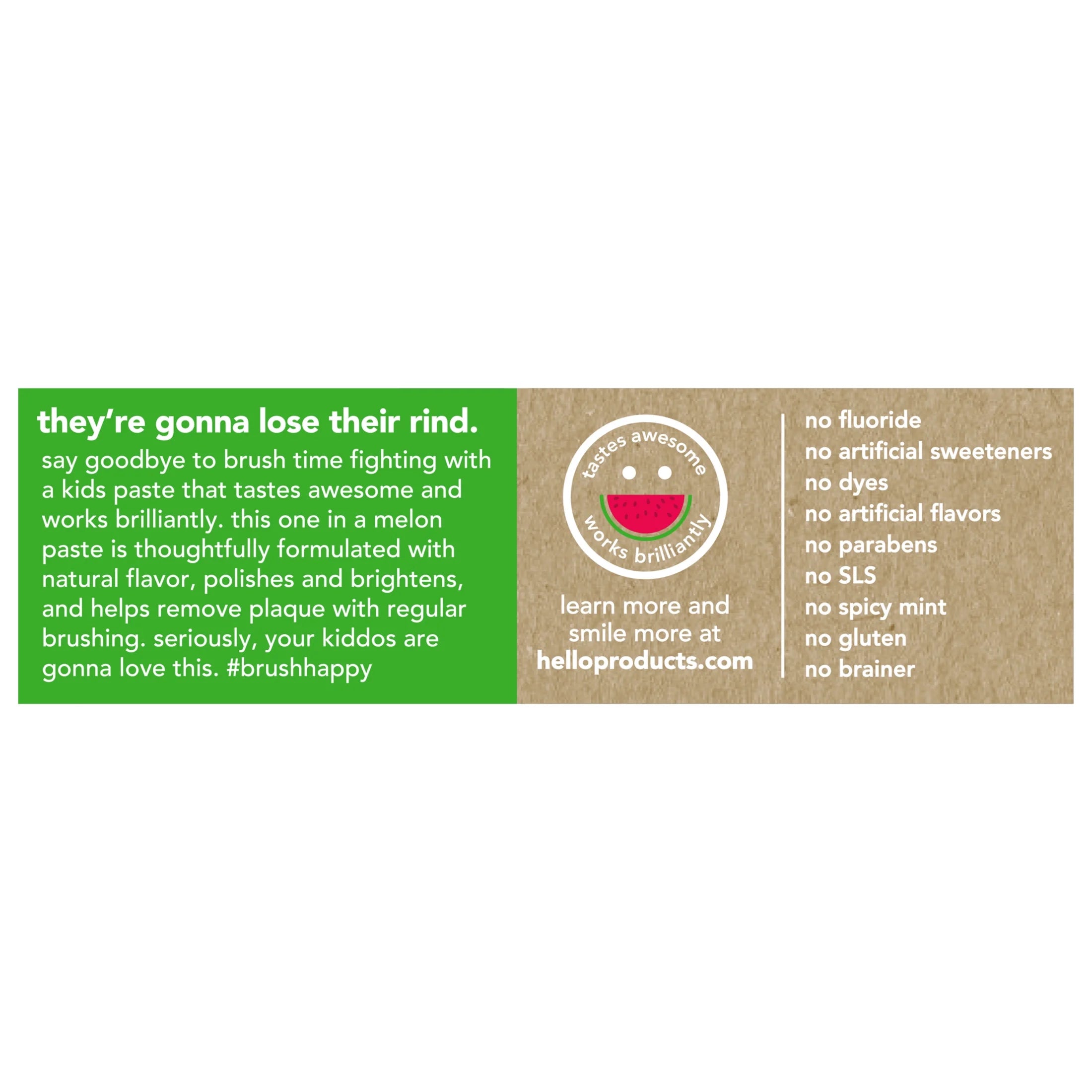 Fresh Watermelon Fluoride Free Kids Toothpaste, 4.2 Oz Tube