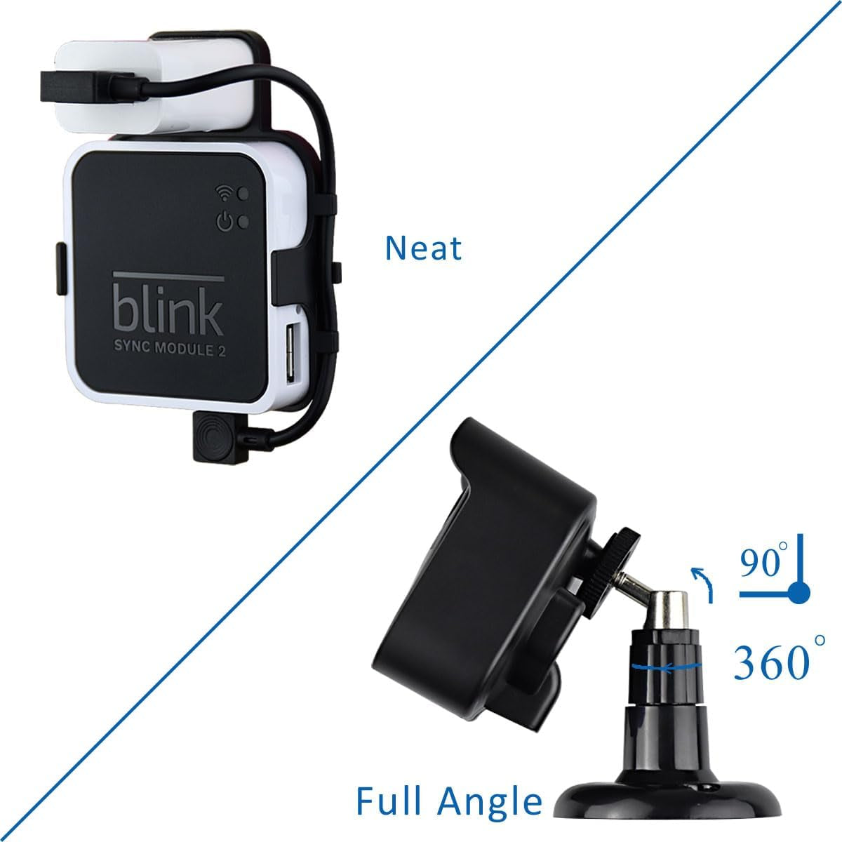 All New Blink Outdoor Camera Mount Bracket Compatible with Blink Outdoor 4Th Gen Camera,Weatherproof Protective Housing and 360 Degree Adjustable Mount (Blink Camera Not Include) 3PACK
