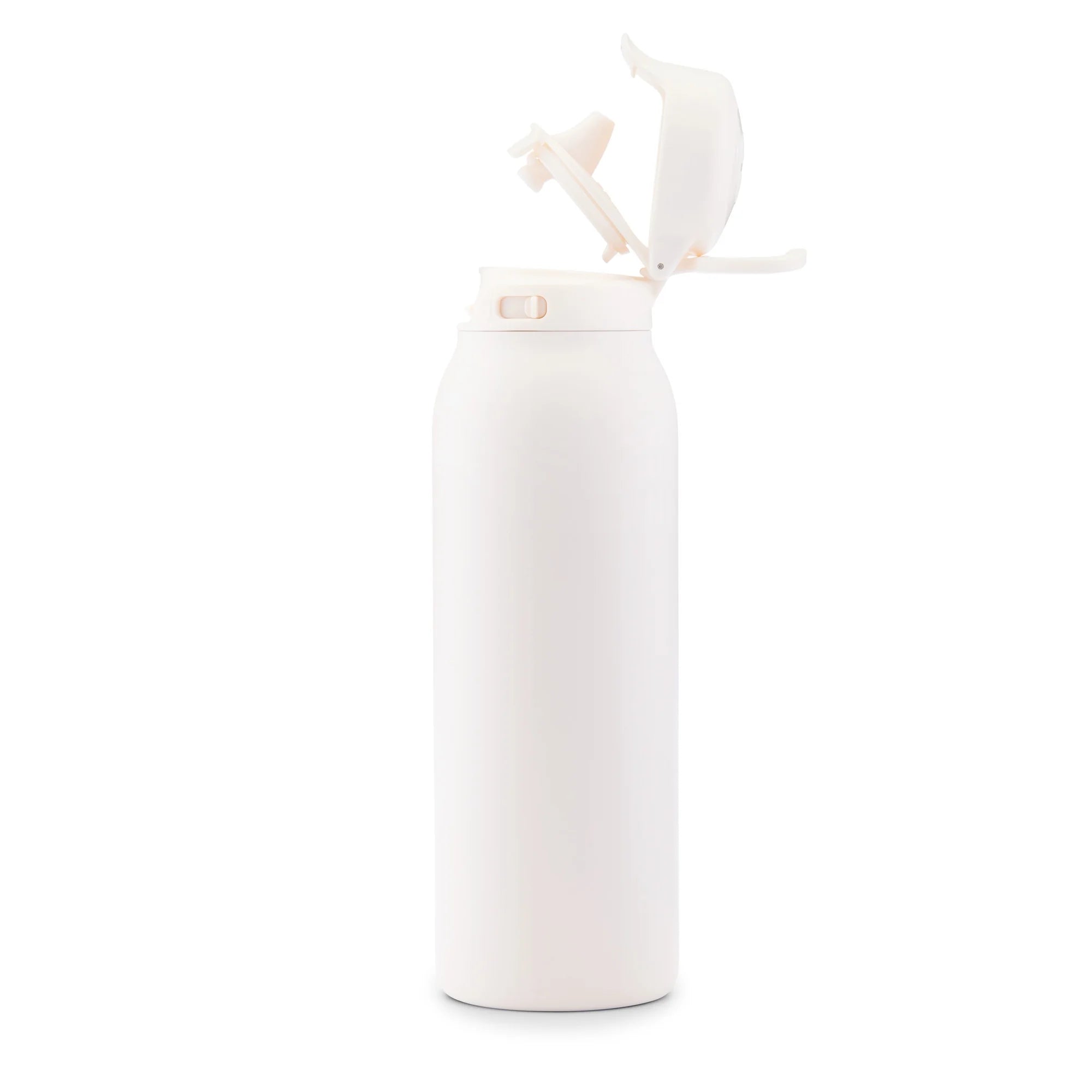 Flip & Fill 32Oz Stainless Steel Water Bottle, Cream