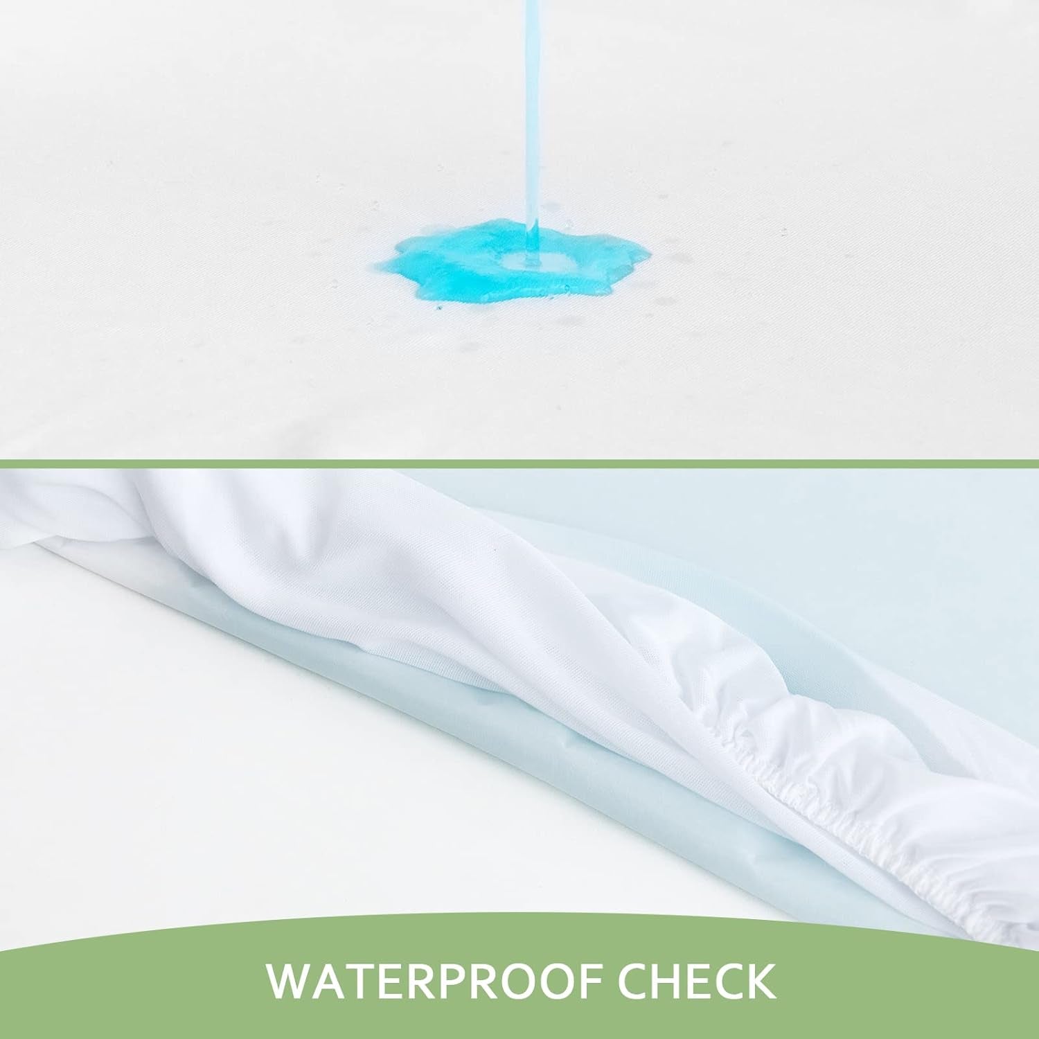 Waterproof Mattress Protector Twin Size, Skin Friendly and Breathable Twin Mattress Cover for Kids, Viscose Jersey Mattress Pad with 14" Deep Pocket
