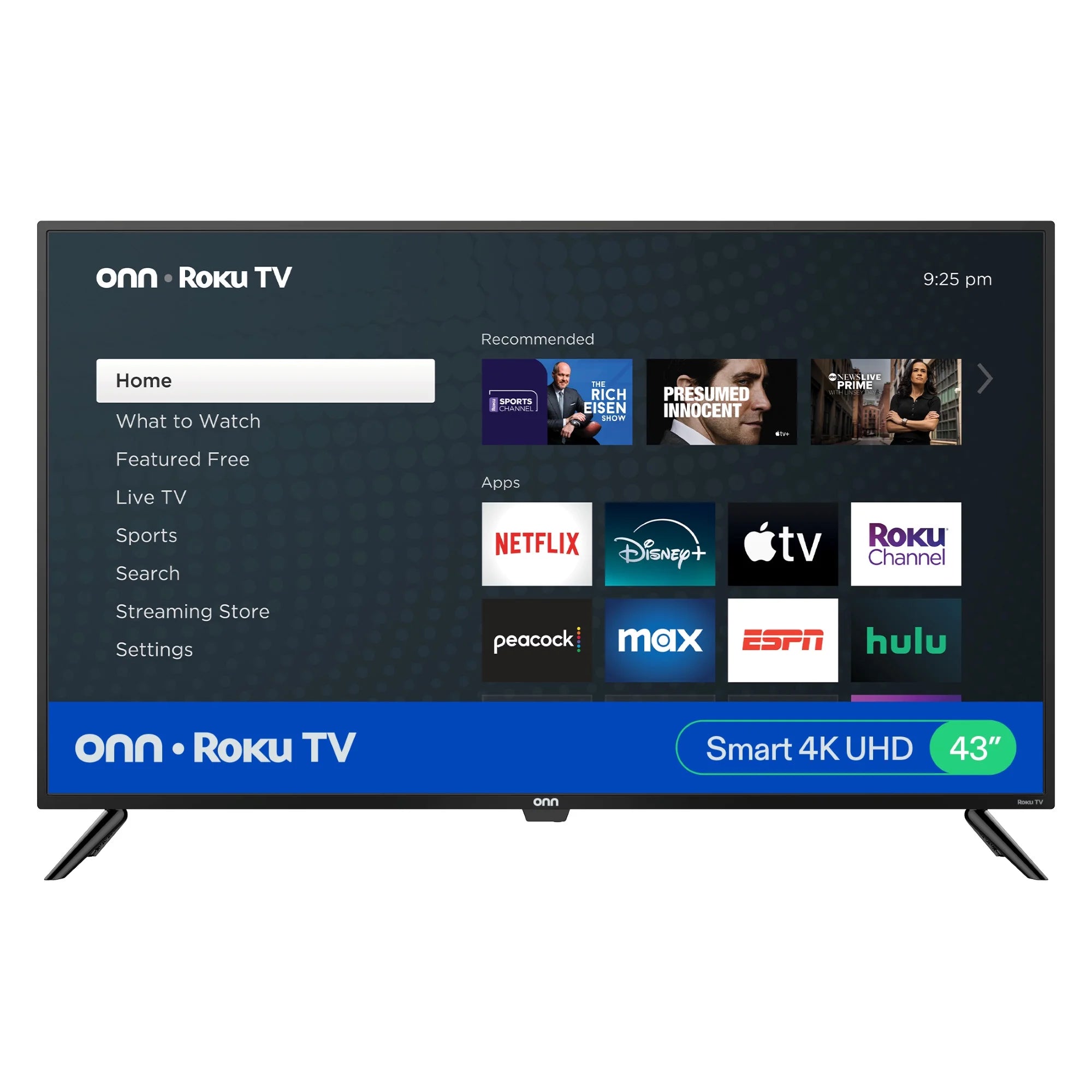 43” Class 4K UHD (2160P) LED Roku Smart Television HDR (100012584)