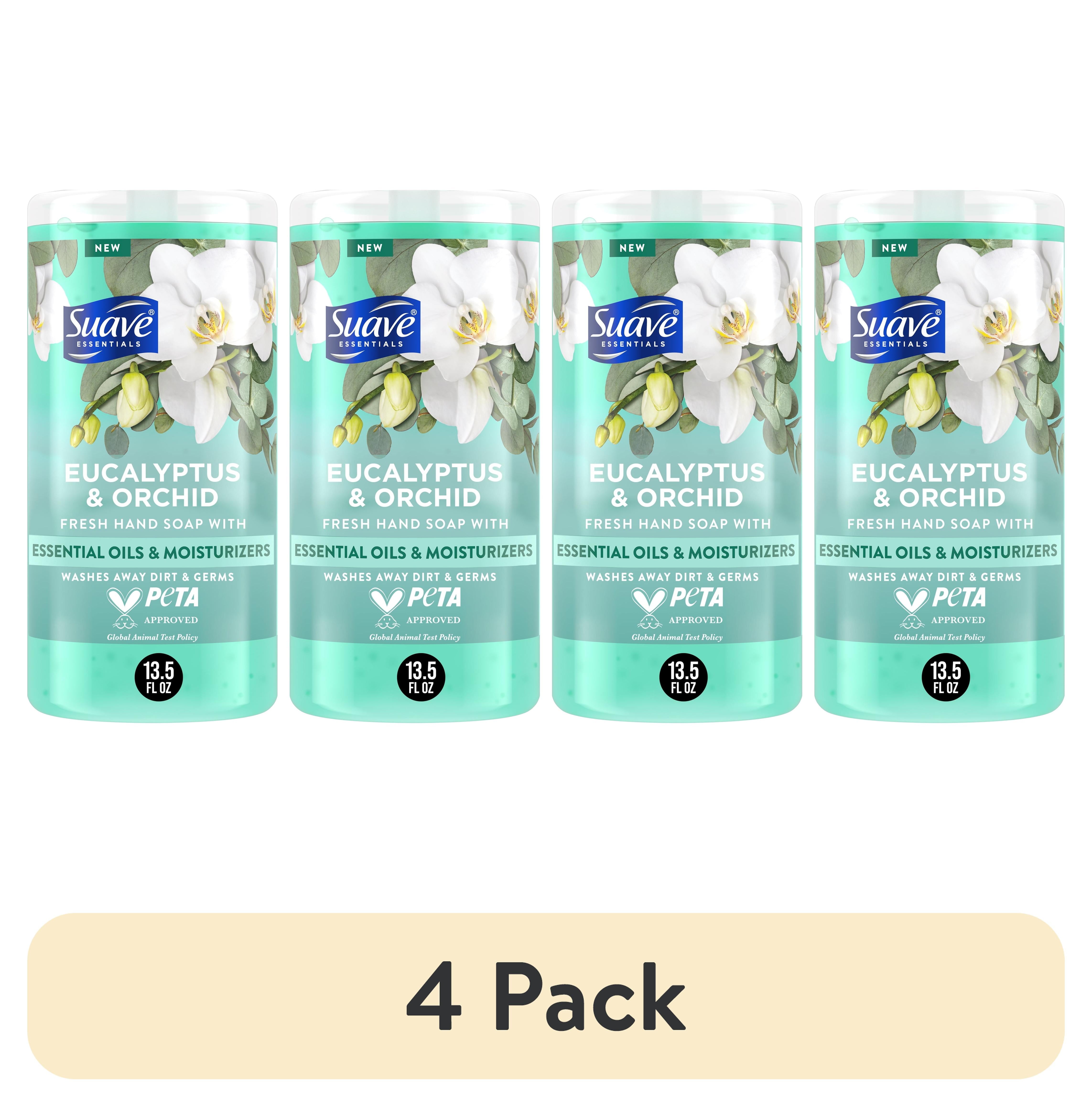 (4 Pack)  Essentials Liquid Hand Soap, Refreshing Eucalyptus & Orchid, 13.5 Fl Oz