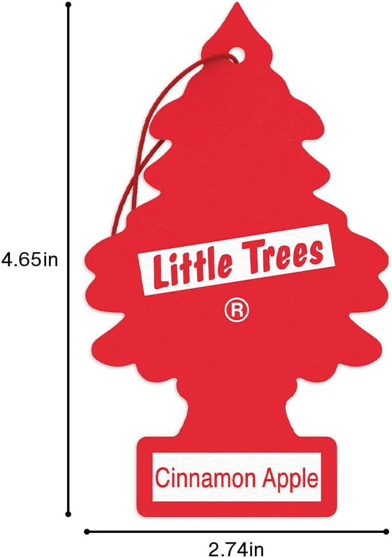Car Air Freshener | Hanging Tree Provides Long Lasting Scent for Auto and Home | Cinnamon Apple, 24 Air Fresheners