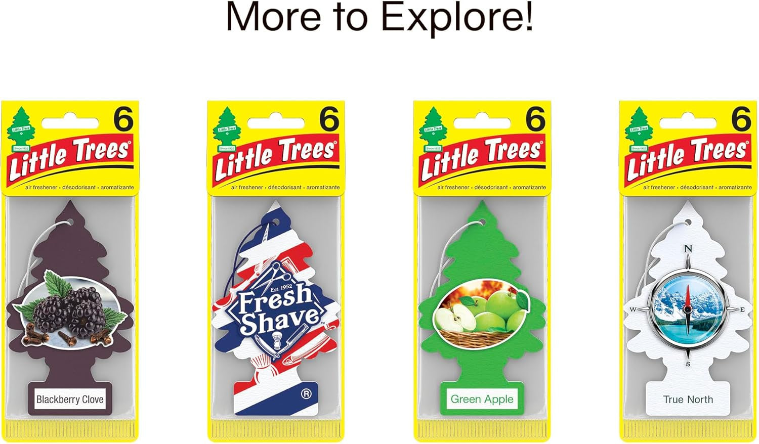 Car Air Freshener | Hanging Tree Provides Long Lasting Scent for Auto and Home | Cinnamon Apple, 24 Air Fresheners