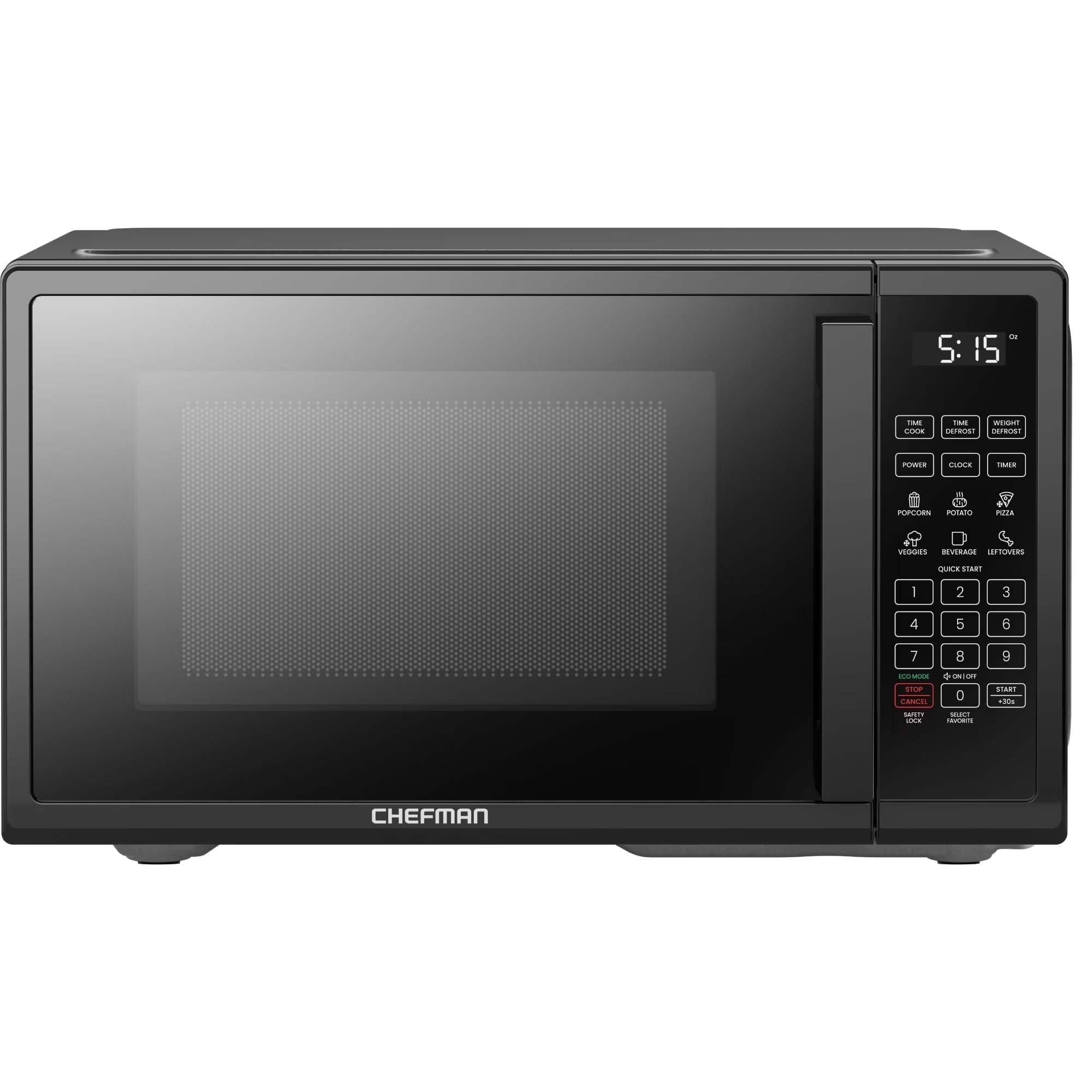 0.7 Cu Ft Countertop Microwave Oven, 700 Watts - Black