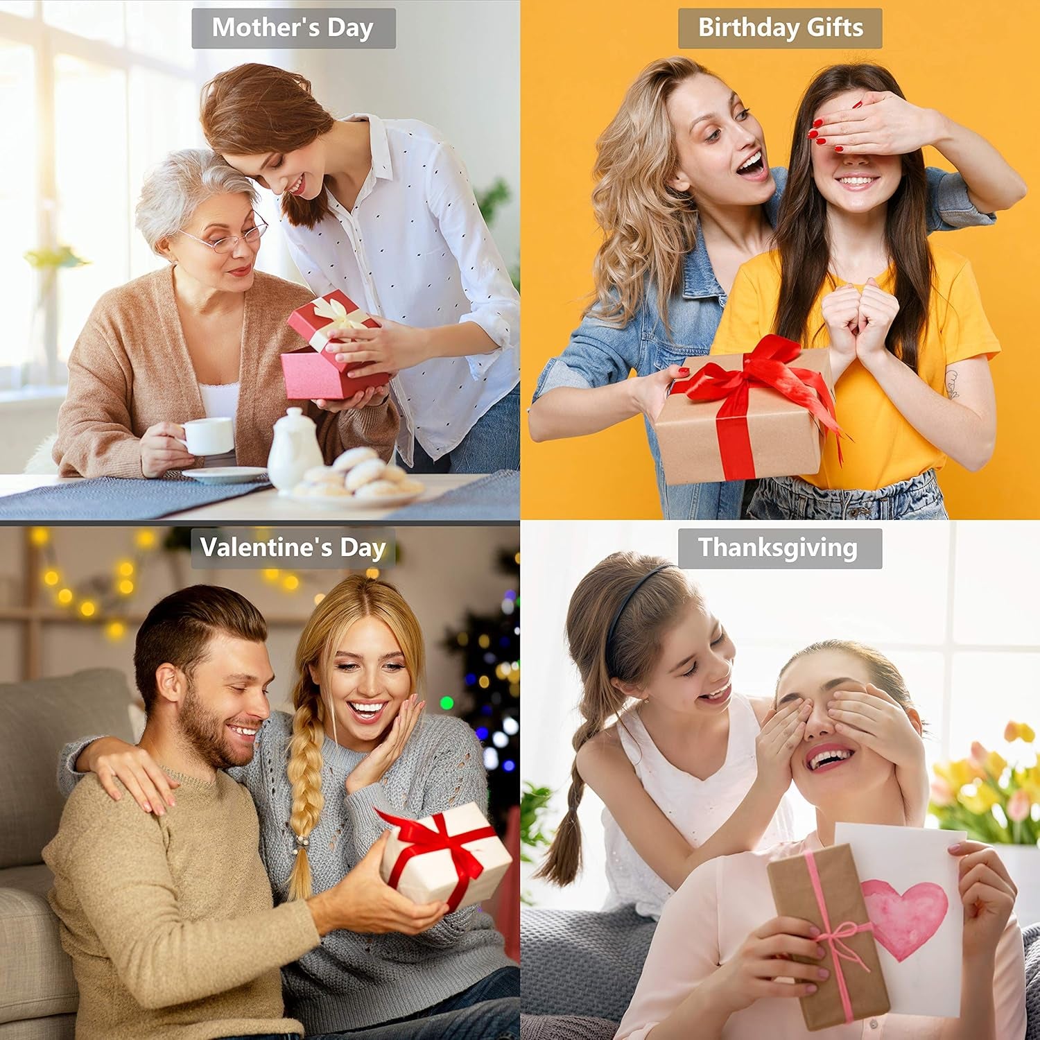 Scented Candles,  Long Lasting Aromatherapy Glass Jar Candles 2 Pack, Birthday Gifts for Women, Glass Jar Soy Candles for Home Scented, Gift Box for Birthday and House Decorate (3Pack)