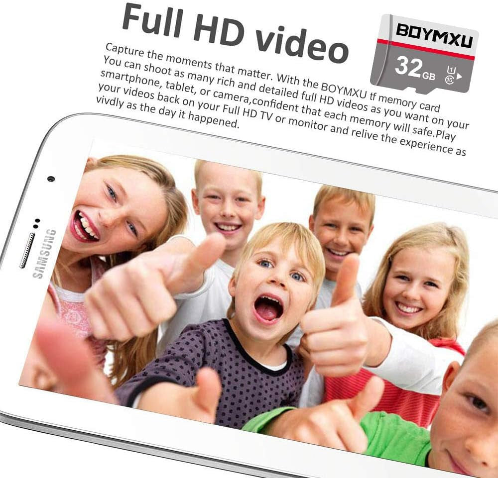 TF Memory Card 32GB with Adapter - High Speed Class 10 for Phone, Camera, Computer (2 Pack)