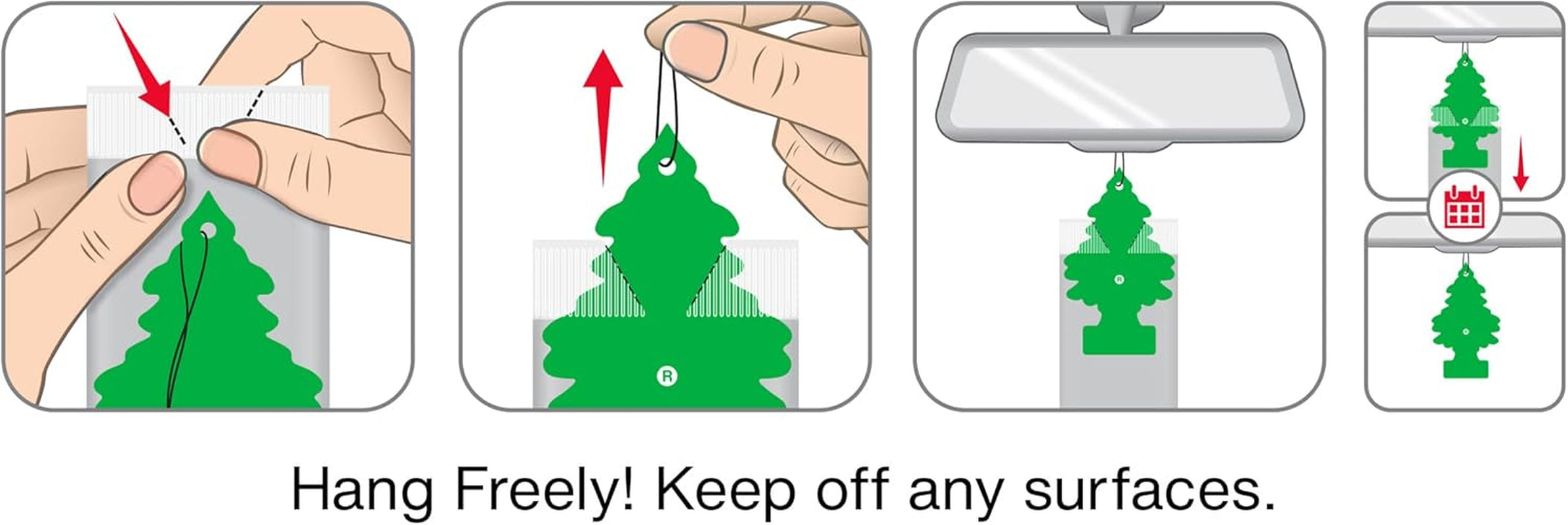 Car Air Freshener | Hanging Tree Provides Long Lasting Scent for Auto and Home | Summer Linen, 24 Air Fresheners