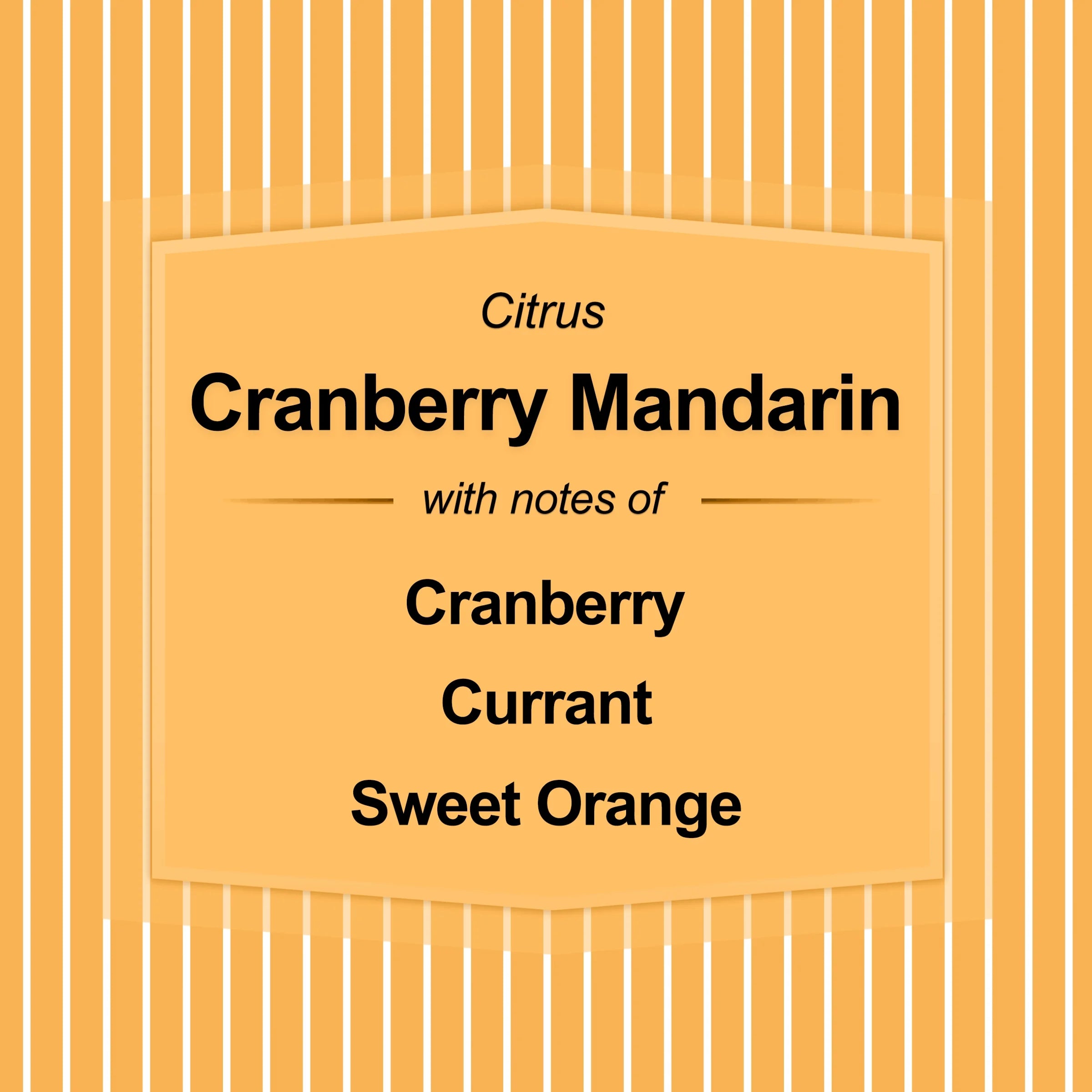 3-Wick Textured Wrapped Cranberry Mandarin Scented Candle, 14 Oz