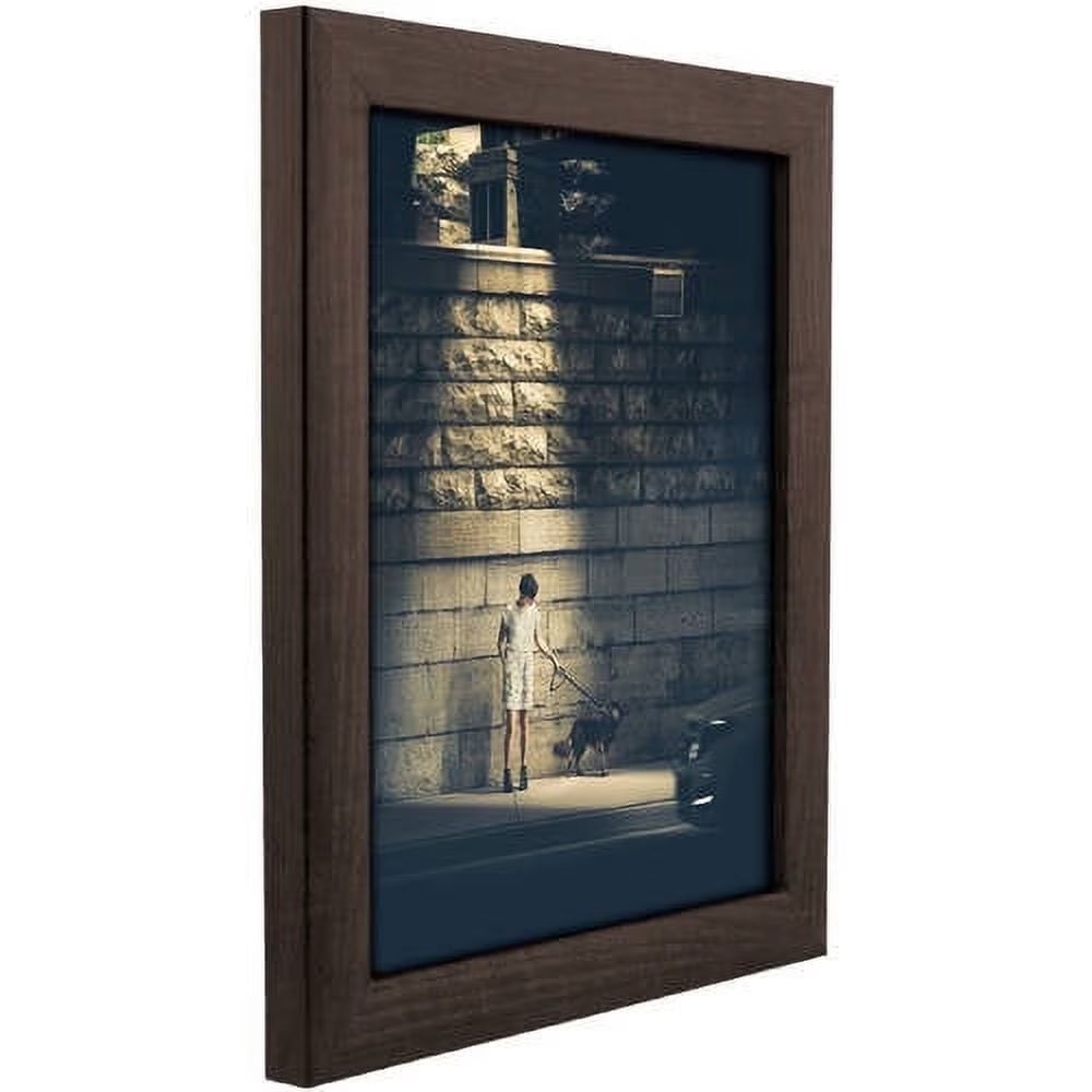 8X10 Contemporary Brazilian Walnut Picture Frame