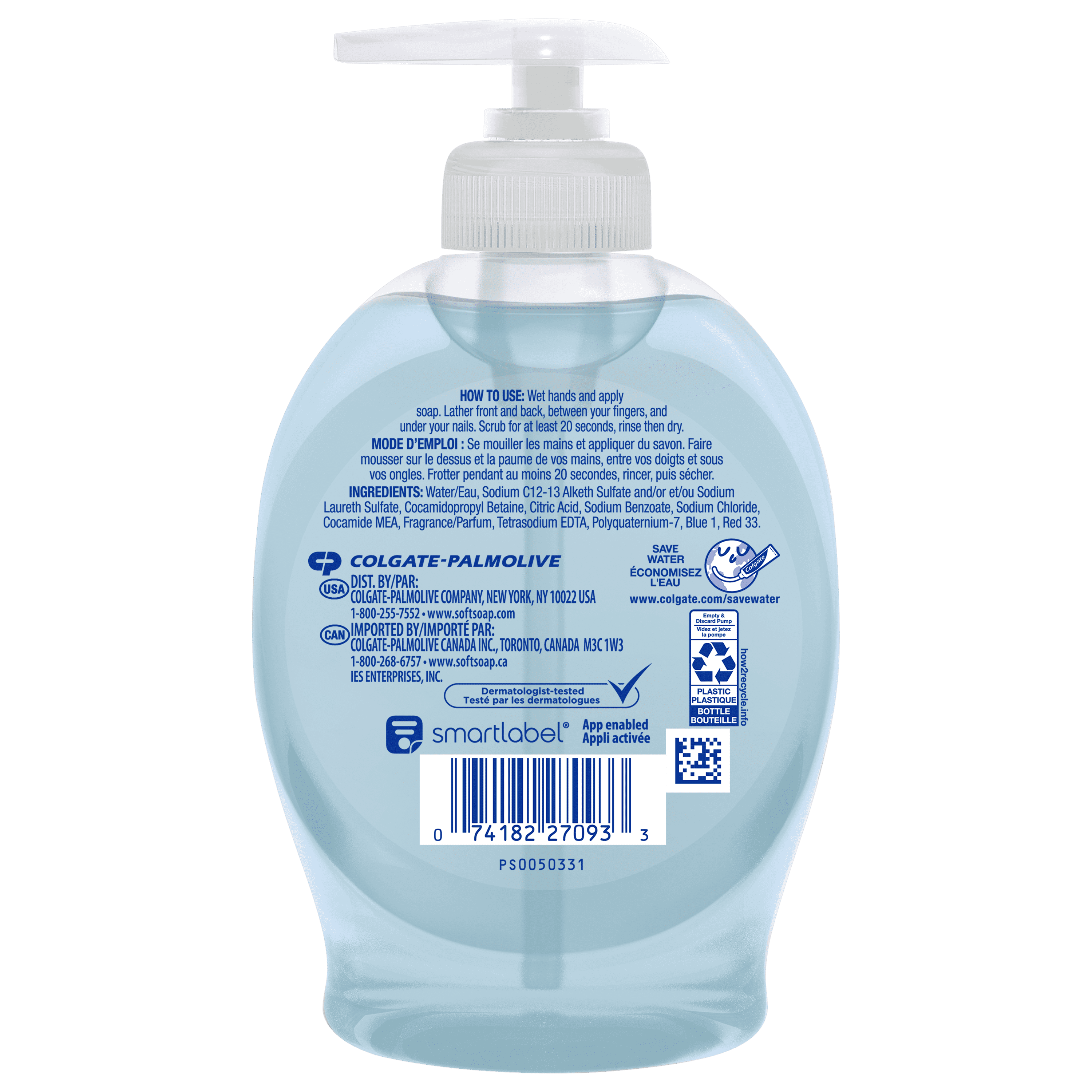 Liquid Hand Soap, Kitchen and Bathroom Hand Soap, Fresh Breeze, 7.5 Fluid Ounce