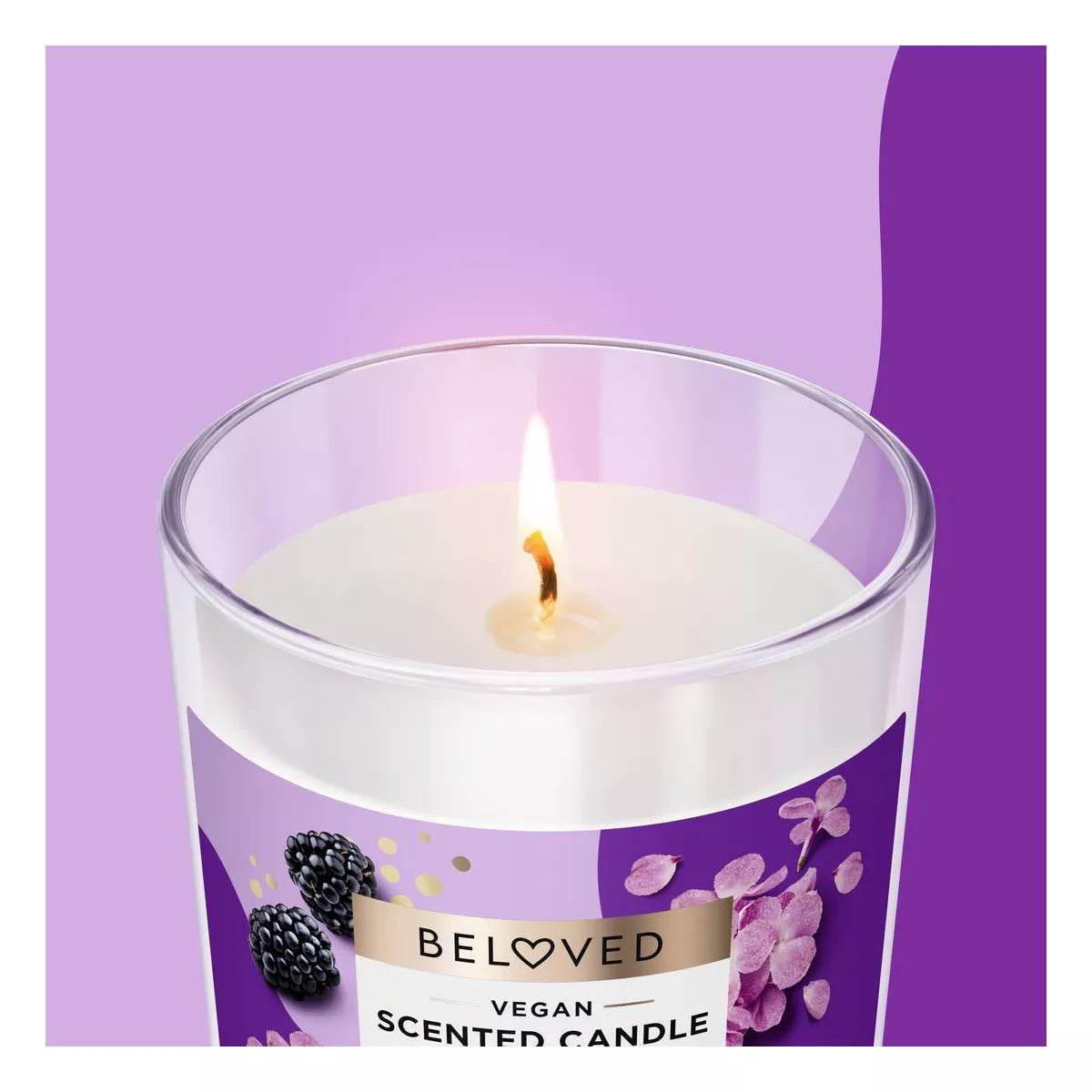 Beloved Candied Lilac & Blackberry 1-Wick Candle - 7Oz