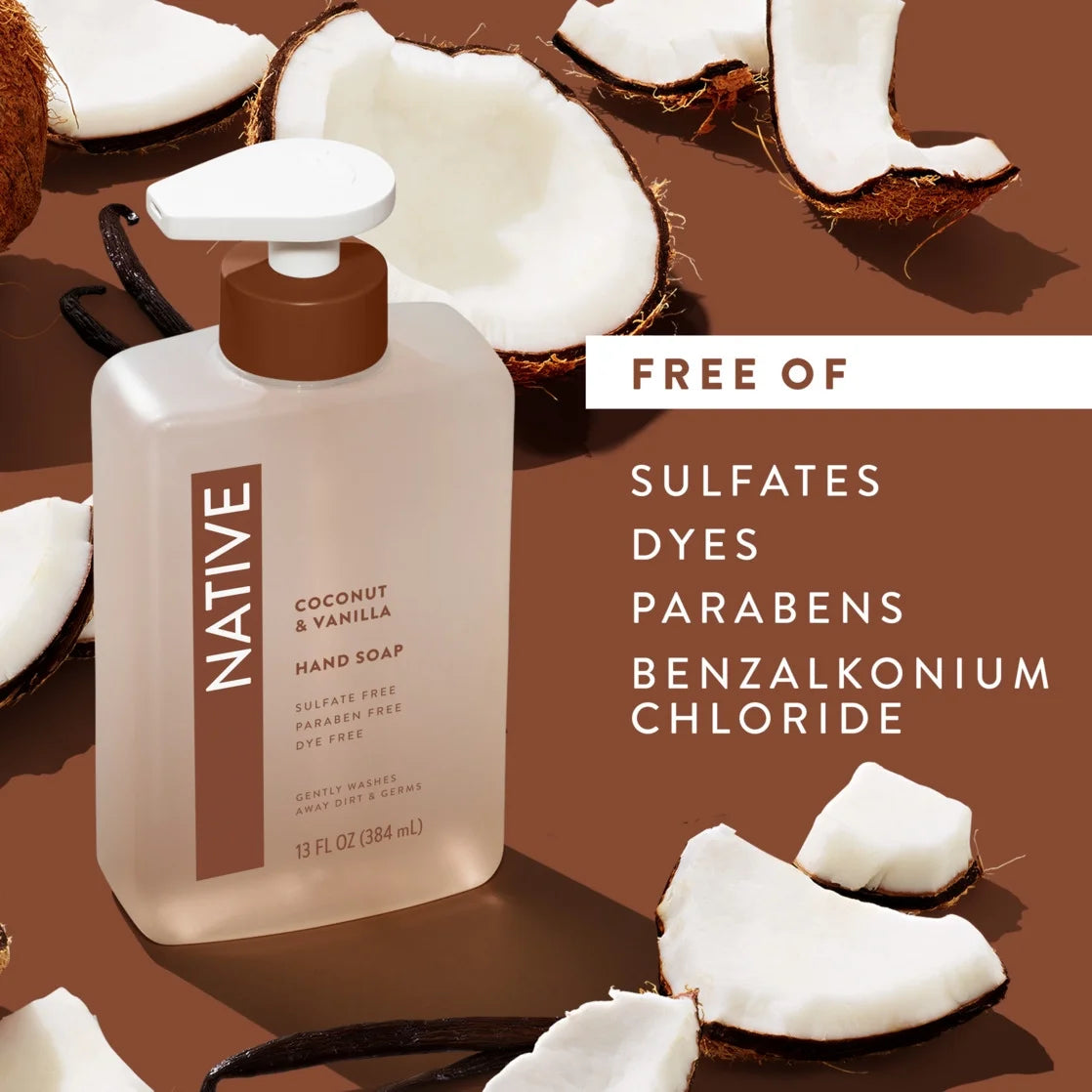 Coconut & Vanilla Liquid Hand Soap 13OZ