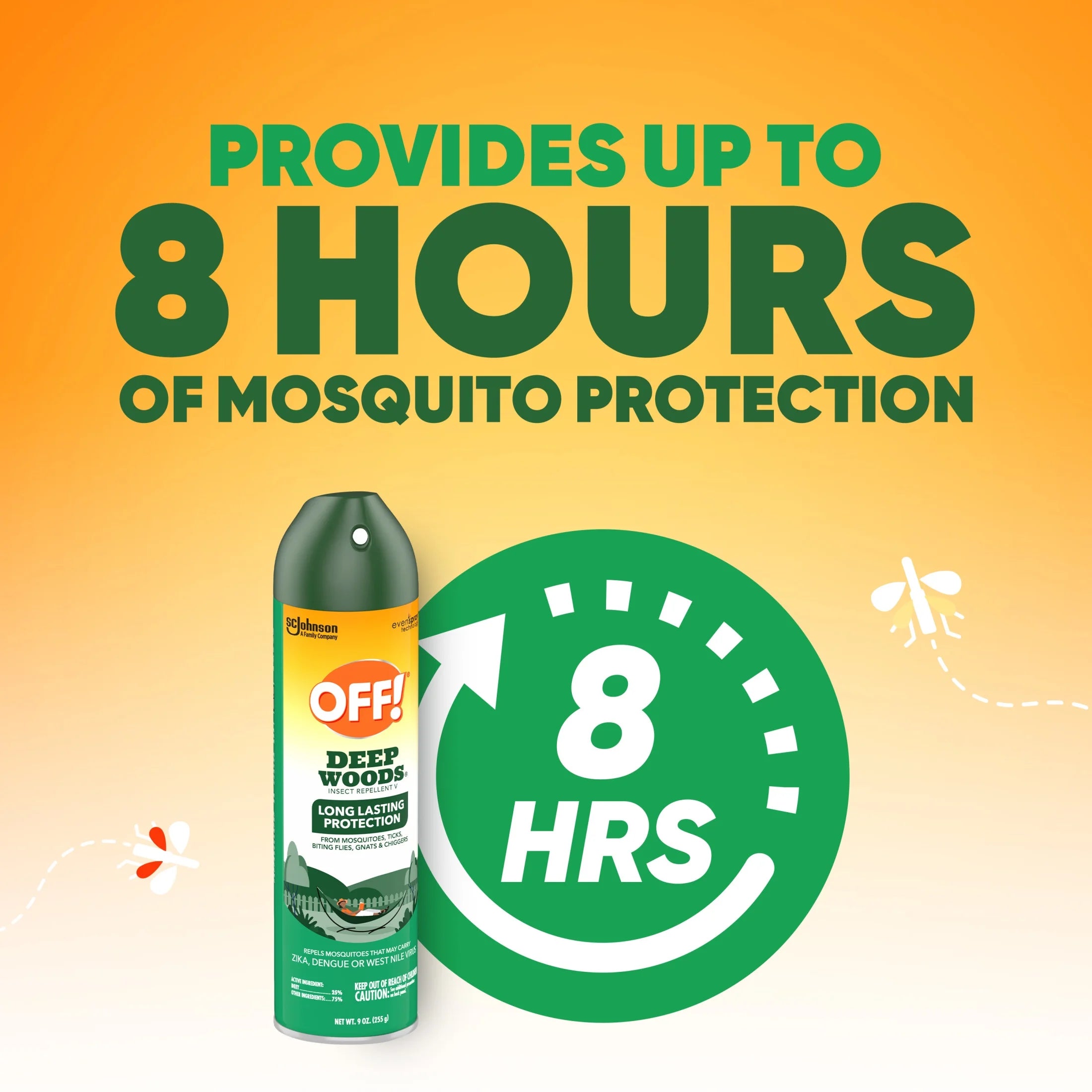 Deep Woods Insect Repellent V, Backyard, Biting Insect Spray for Outdoor Use, 9 Oz, 2 Count
