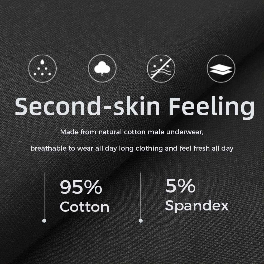 Men'S Underwear Boxer Briefs Cotton Regular Long Mens Boxer Briefs Underwear Men Pack S M L XL XXL