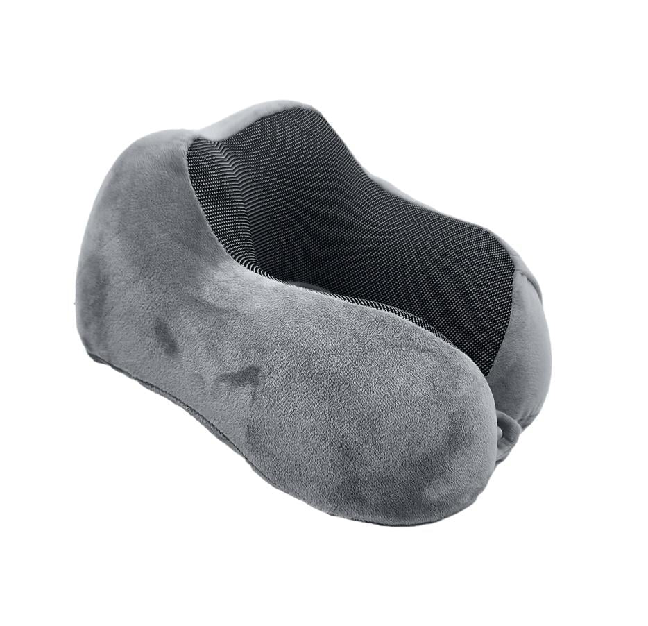 4-Piece Ergonomic Memory Foam Neck Pillow Travel Set