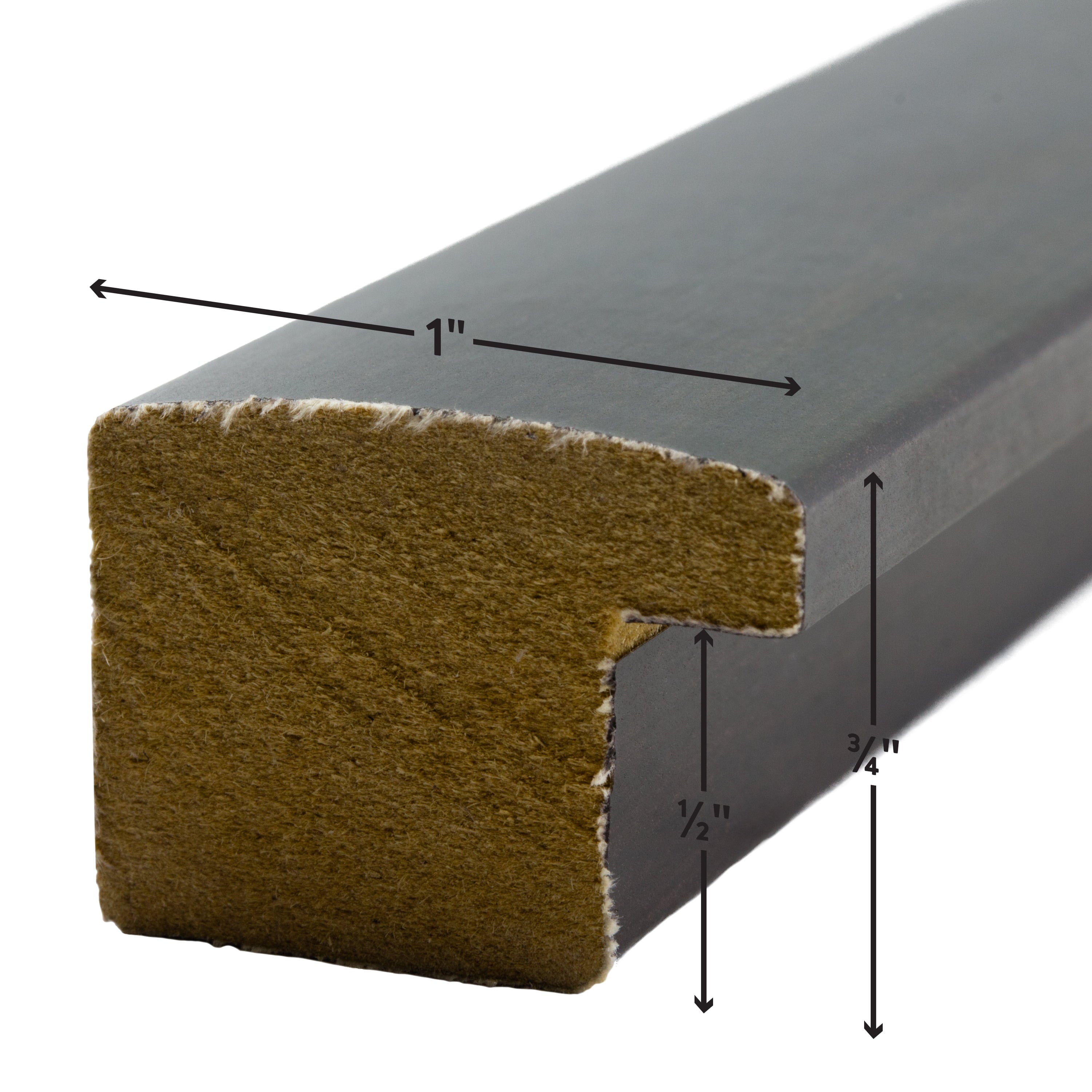 8X10 Contemporary Brazilian Walnut Picture Frame