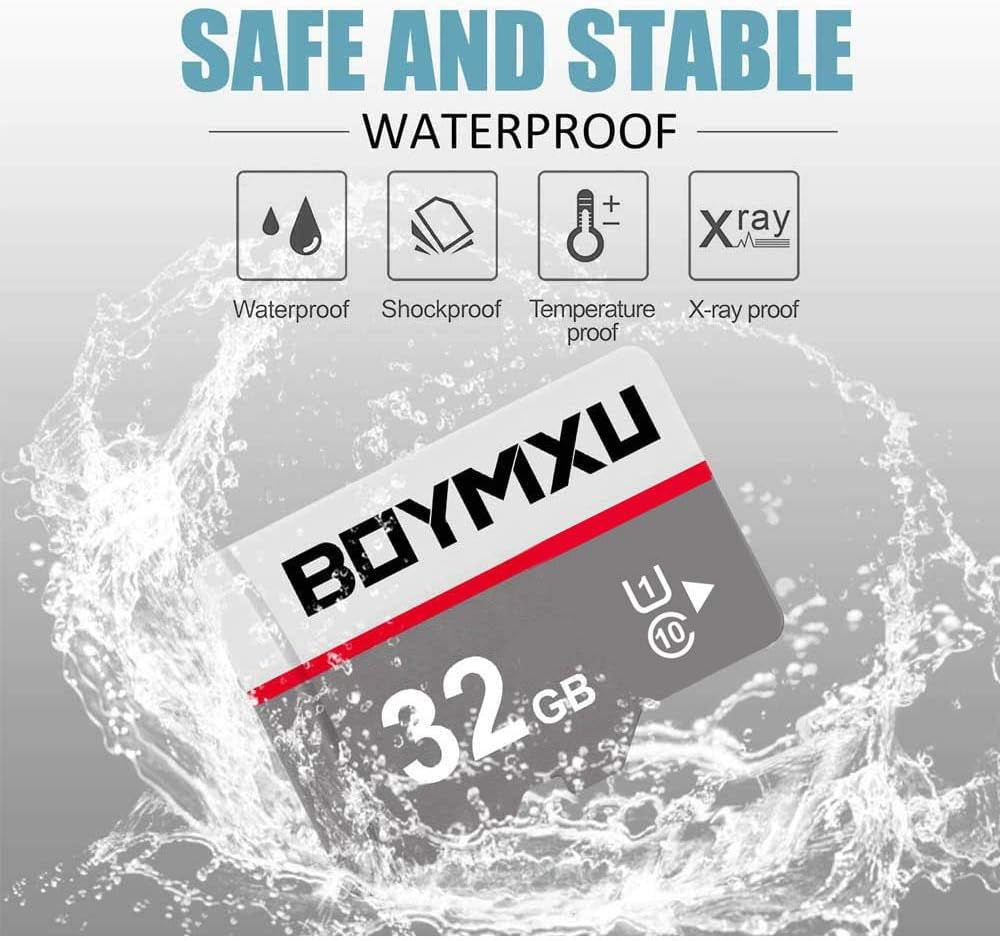 TF Memory Card 32GB with Adapter - High Speed Class 10 for Phone, Camera, Computer (2 Pack)