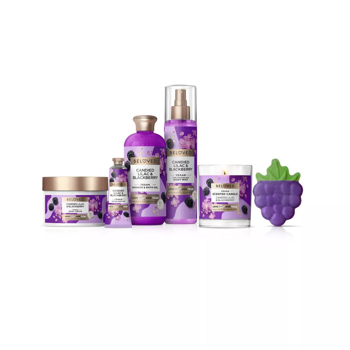 Beloved Candied Lilac & Blackberry 1-Wick Candle - 7Oz