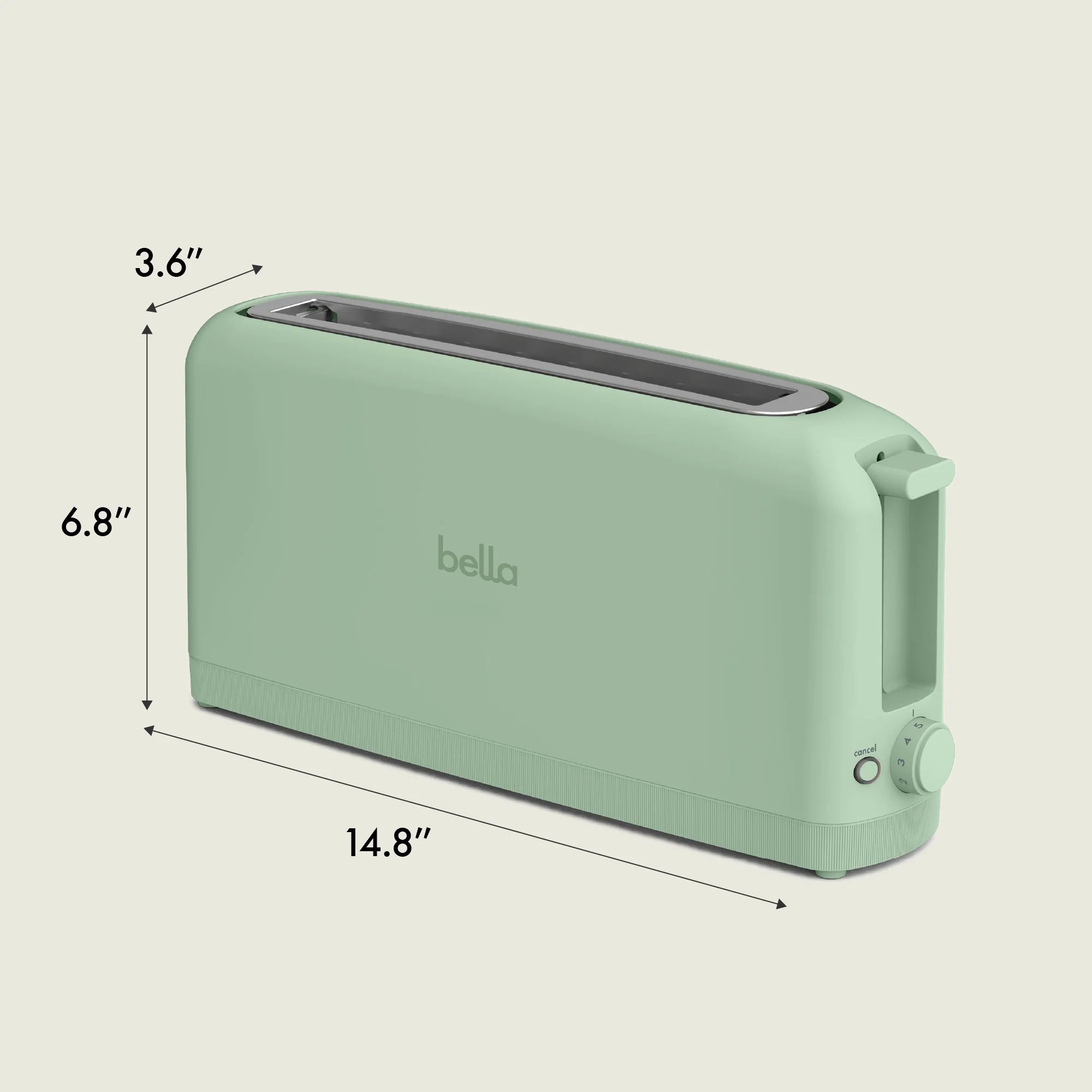 2-Slice Slim Toaster, Seaglass