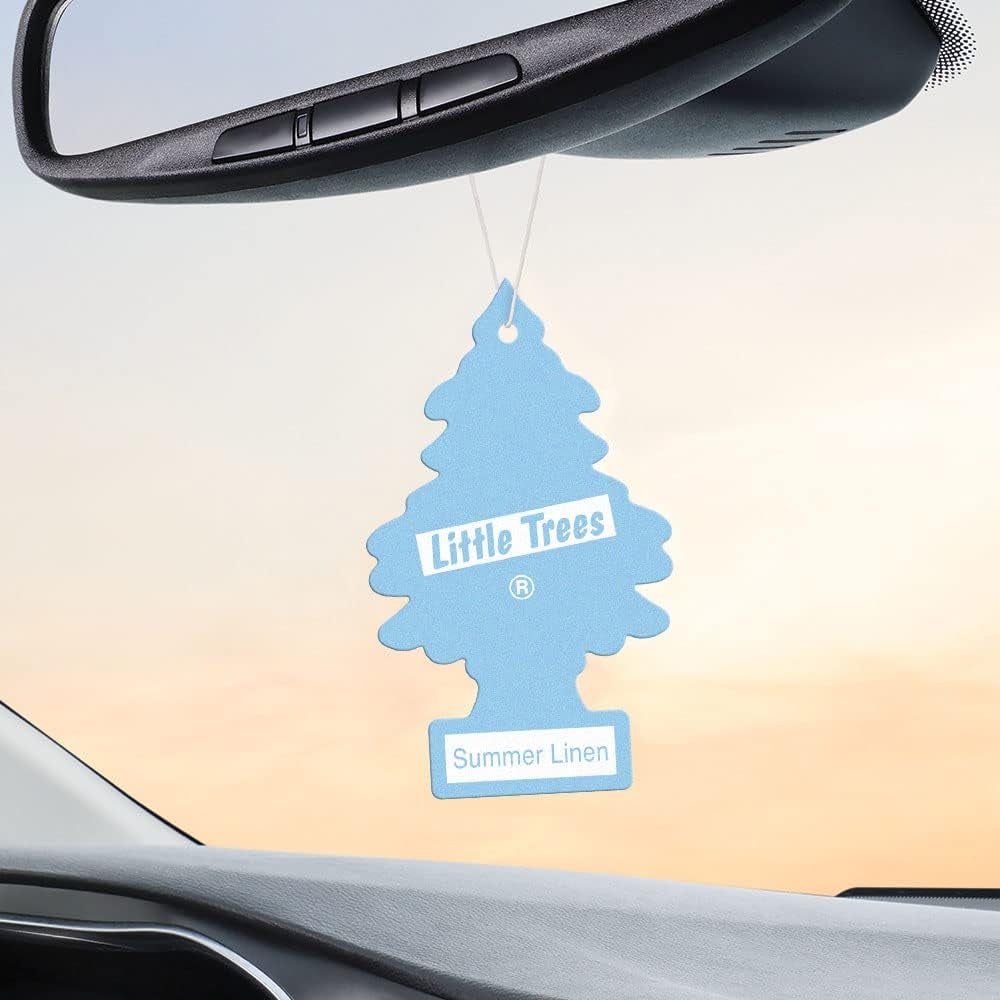 Car Air Freshener | Hanging Tree Provides Long Lasting Scent for Auto and Home | Summer Linen, 24 Air Fresheners
