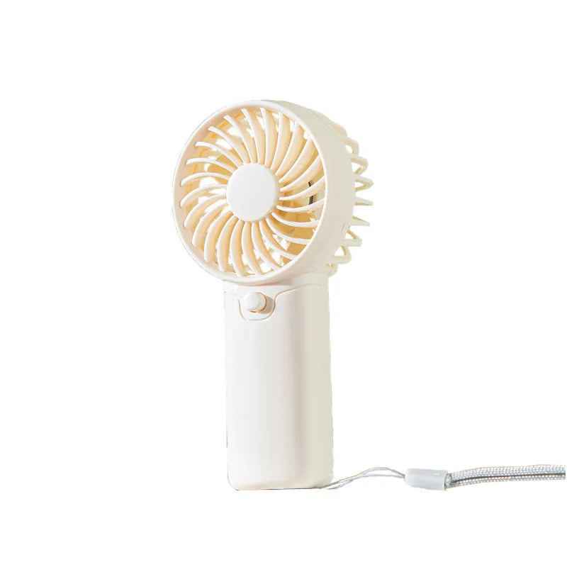 2024 Cute Mini Fan Portable Handheld Fan Lightweight Handy Fan Pocket Size Low Noise Small Electric Fan Student Gift Outdoor Fan