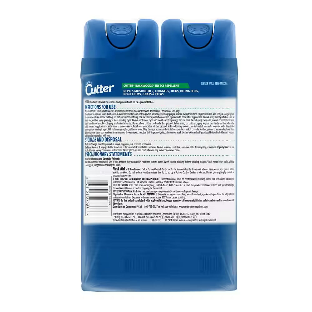 6 Oz. Backwoods Insect Repellent Aerosol Twin Pack