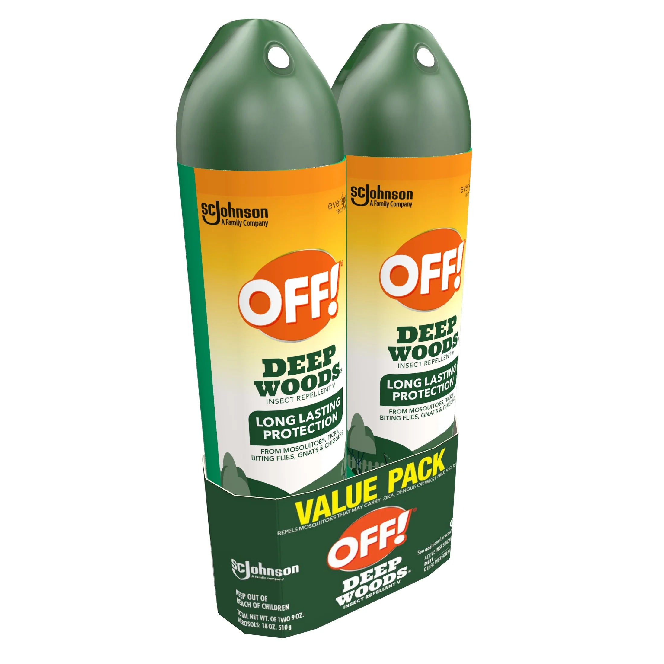 Deep Woods Insect Repellent V, Backyard, Biting Insect Spray for Outdoor Use, 9 Oz, 2 Count