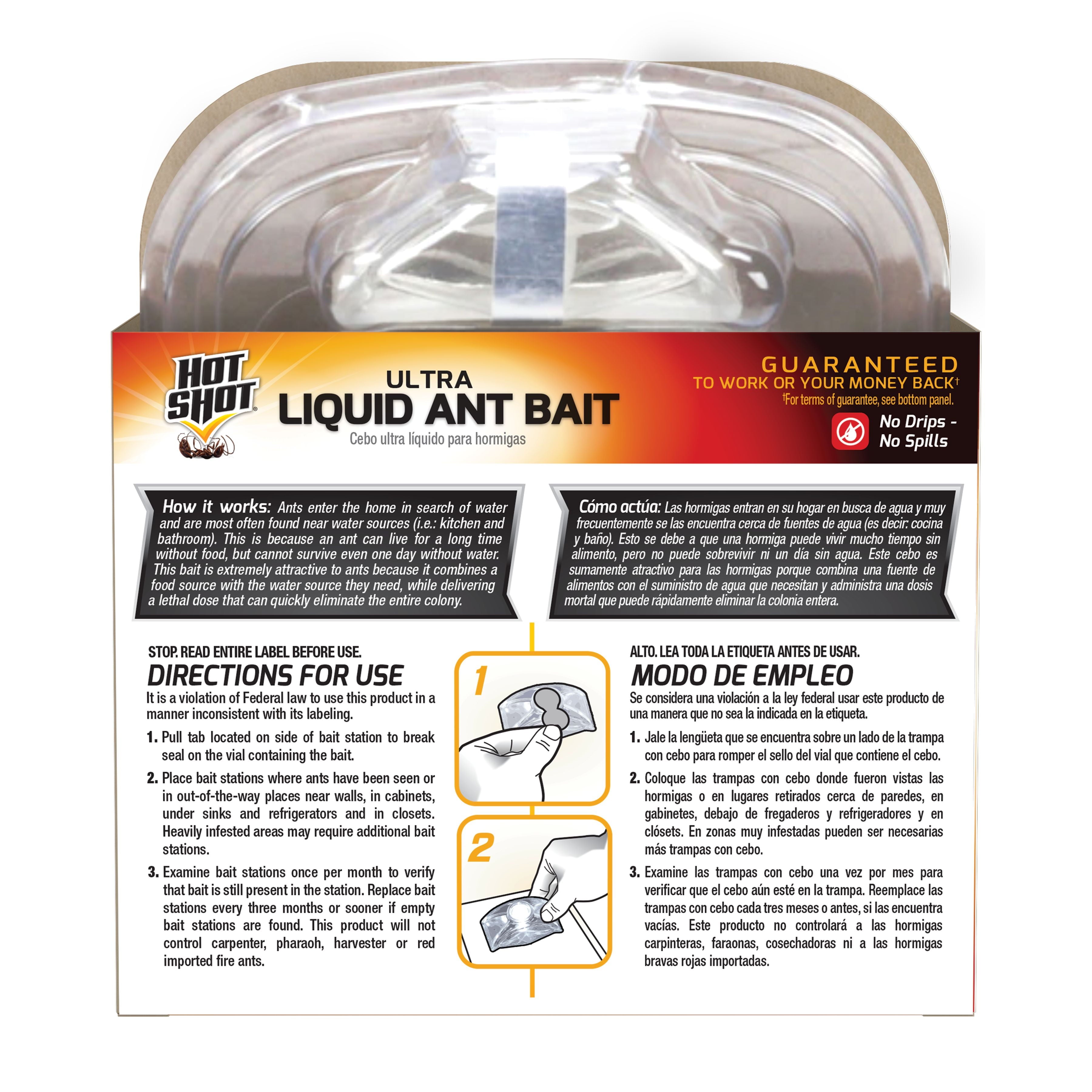 Ultra Liquid Ant Bait, Kills Common Household Ants, 4 Count