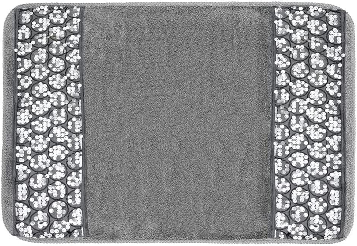 , Silver Sinatra, Bath Rug (230819) 21 X 32 Inches